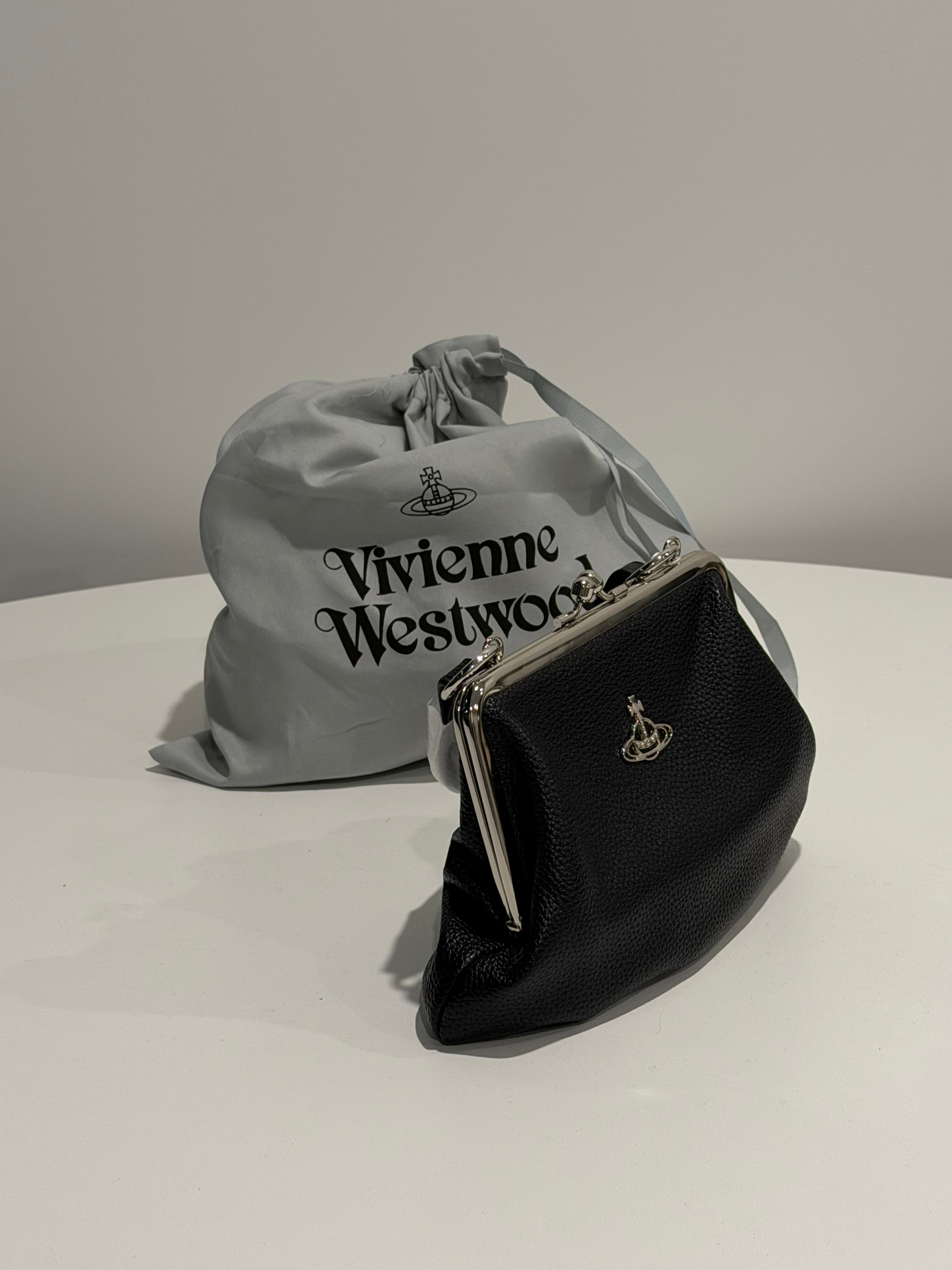 VW Granny Frame Purse - Matte Black