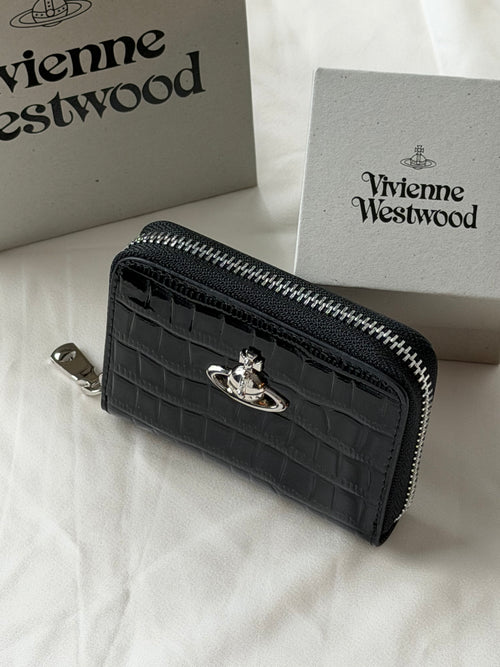 VW Accordion Zip Card Holder - Black