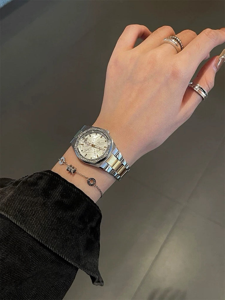 VW Wallace Watch - White/Dual Link