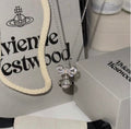 VW Ribbon Orb Pendant Necklace - Silver