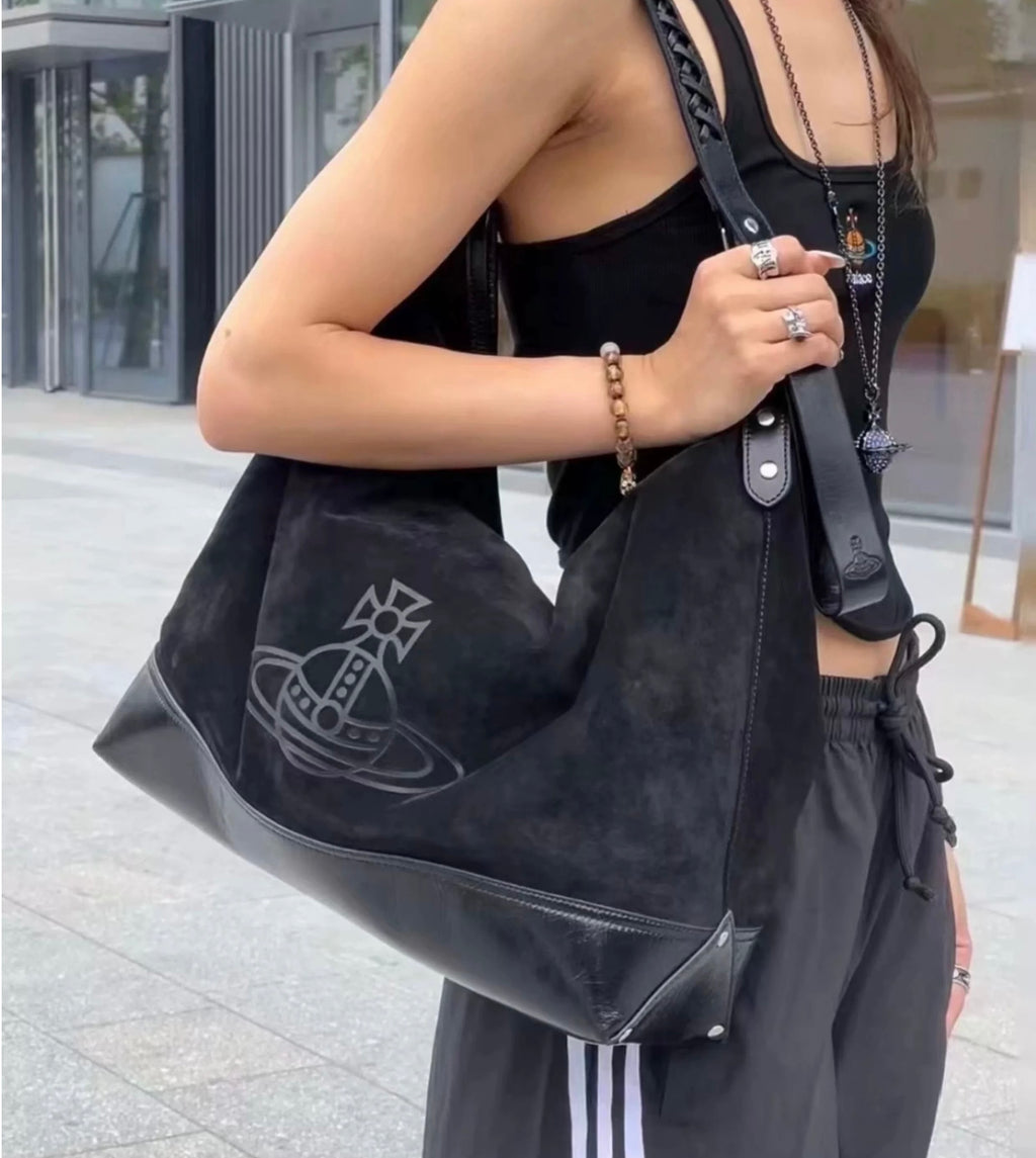 VW Maxime Large Shoulder Bag - Black