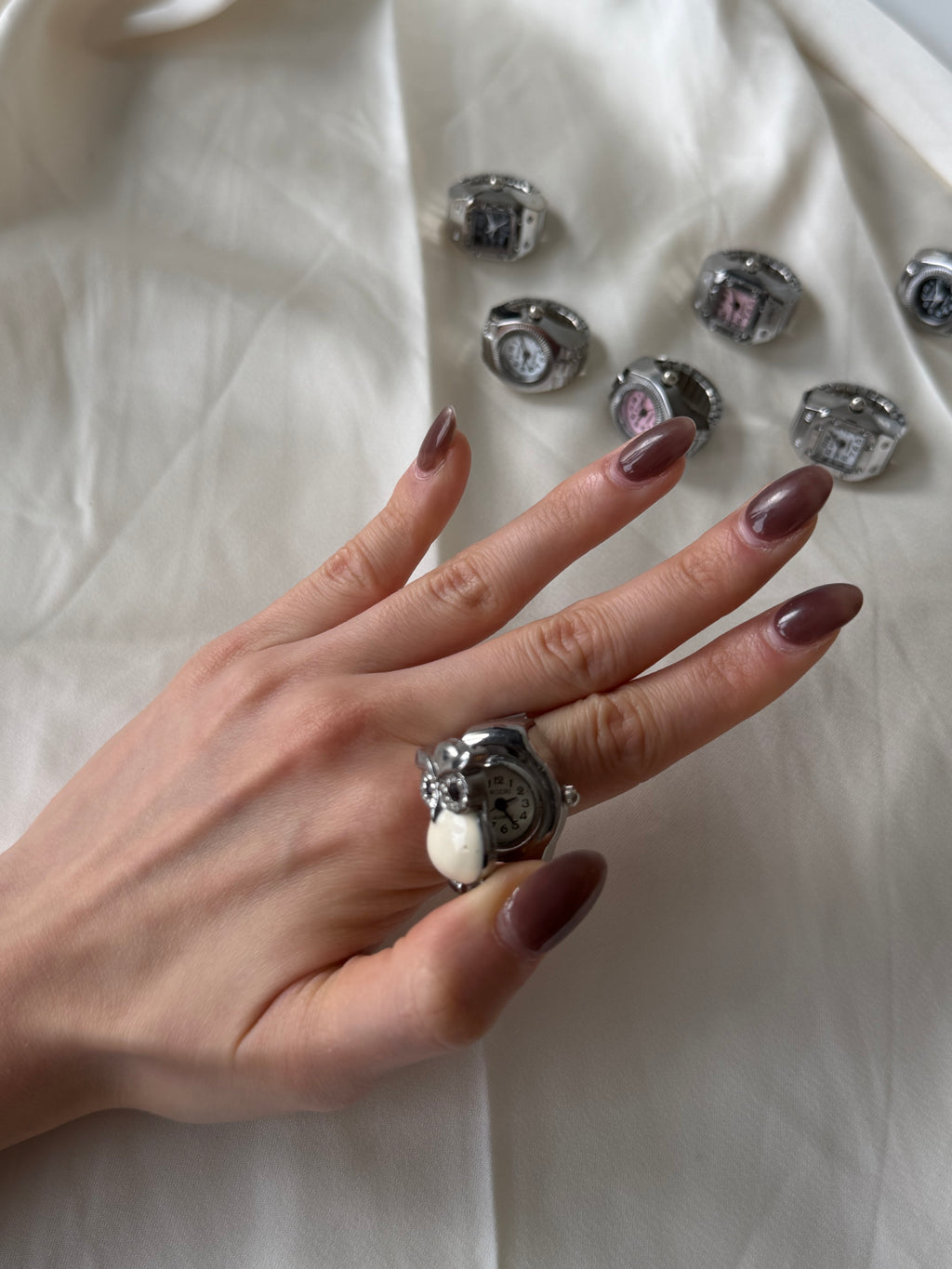 Owl Flip Watch Ring