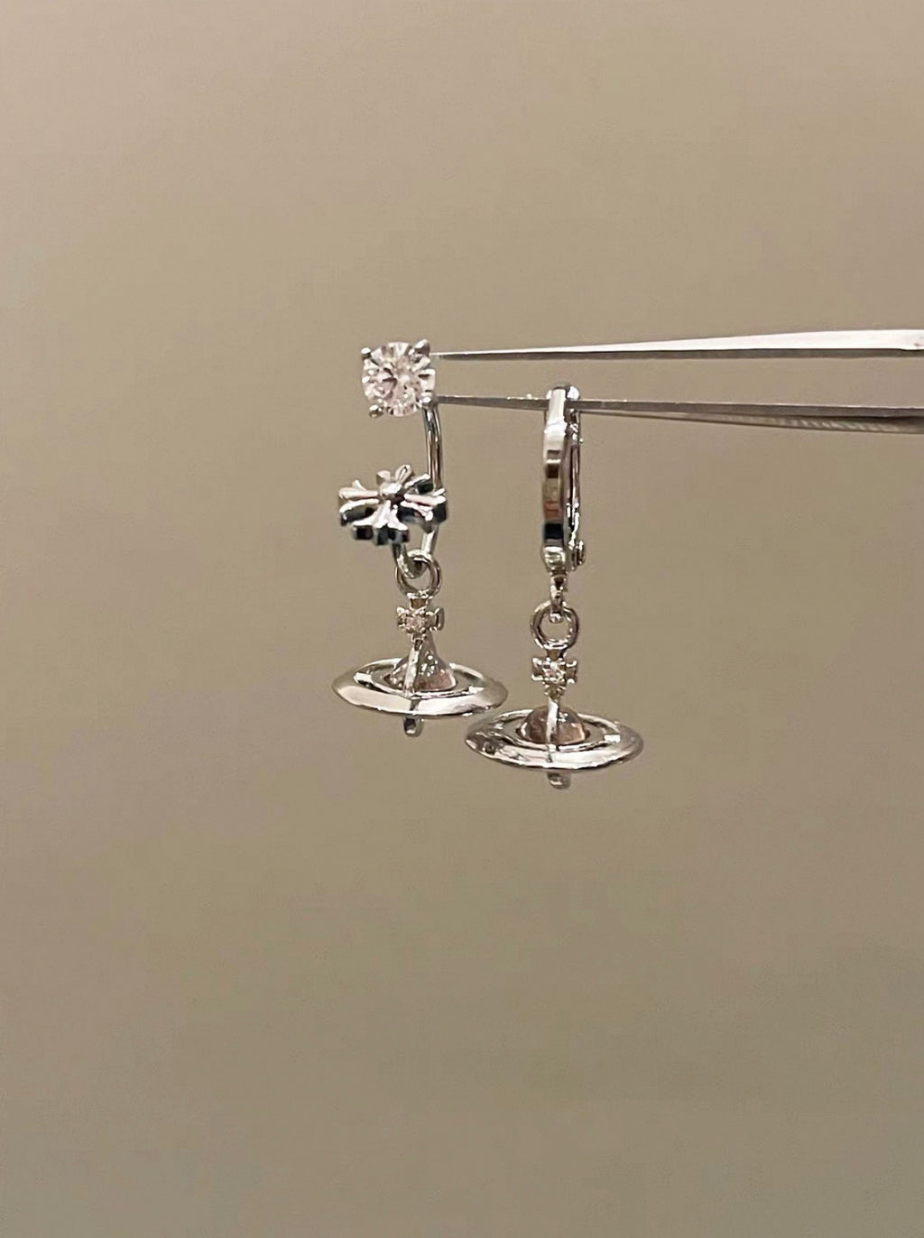 VW Orb Drop Earring Set - Pink