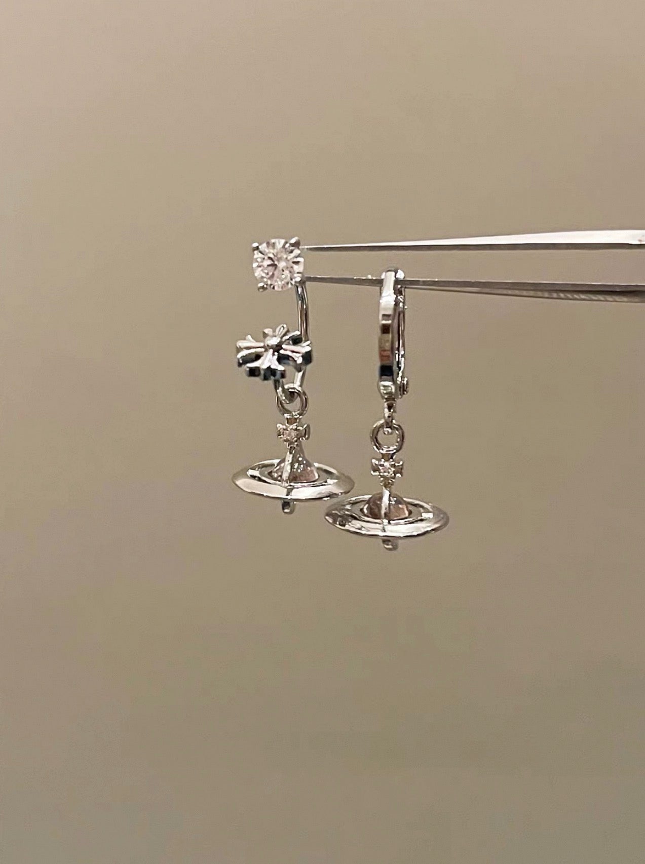 VW Orb Drop Earring Set - Pink