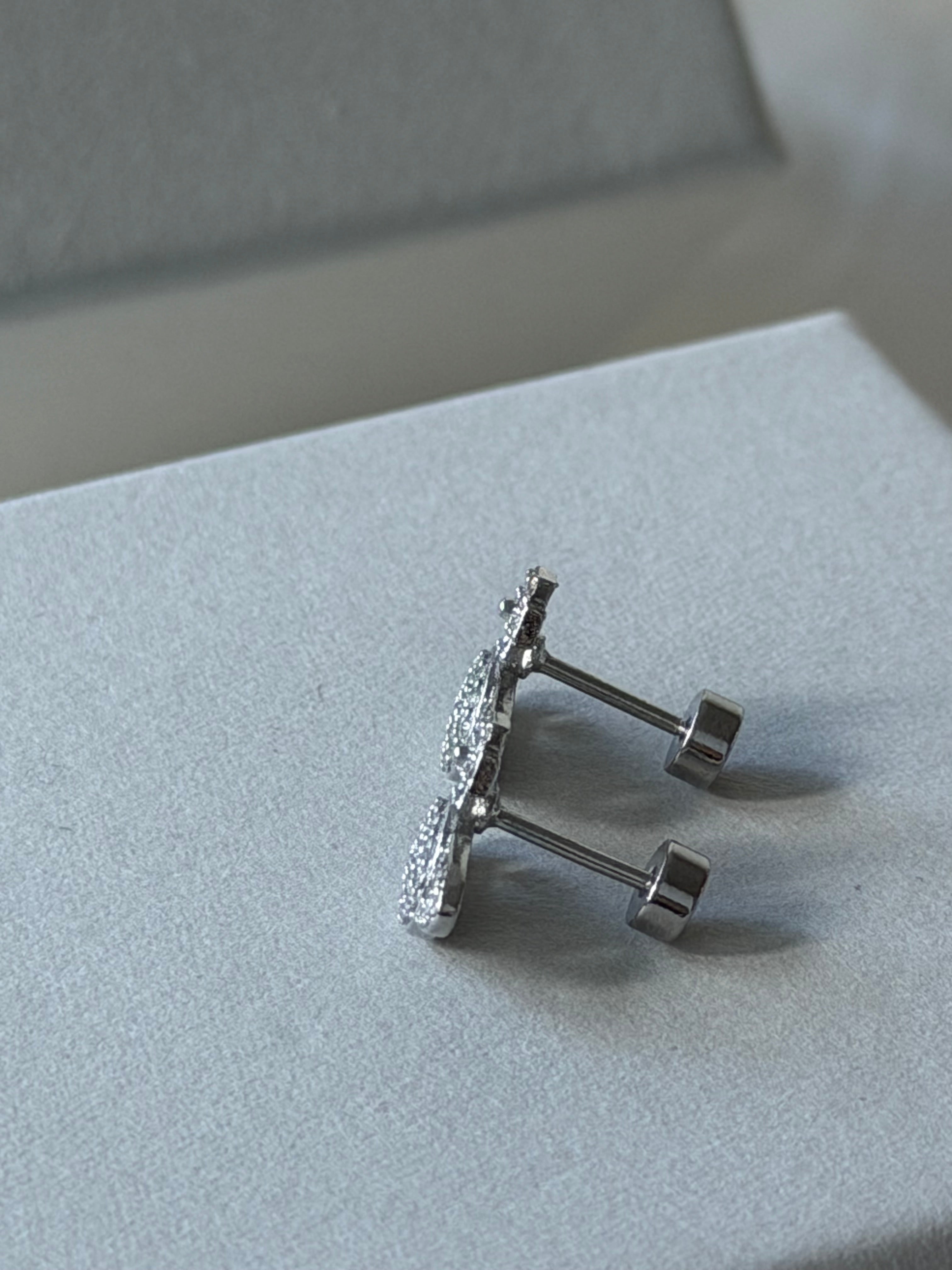 VW Grace Bas Relief Stud Earrings