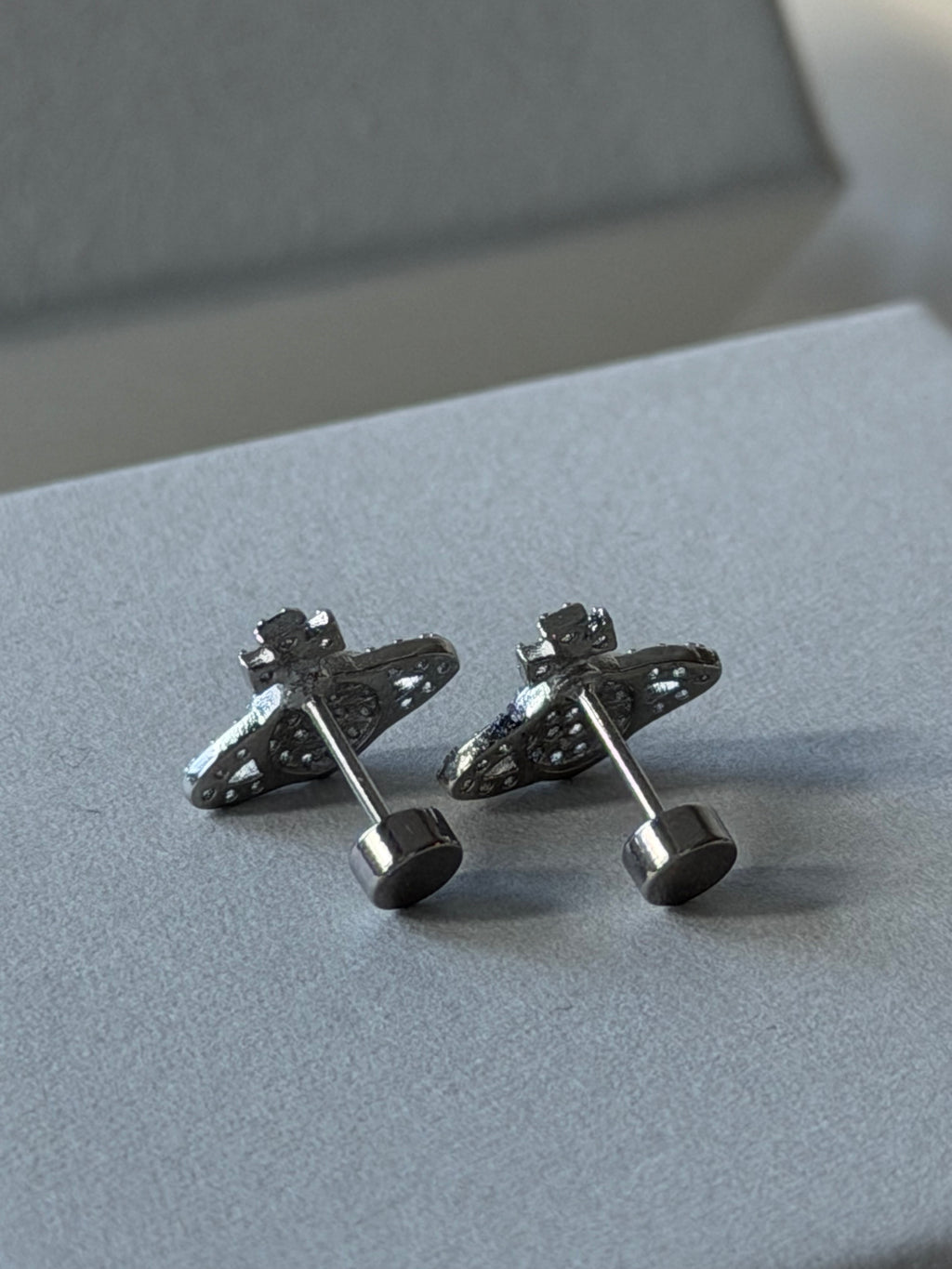 VW Grace Bas Relief Stud Earrings