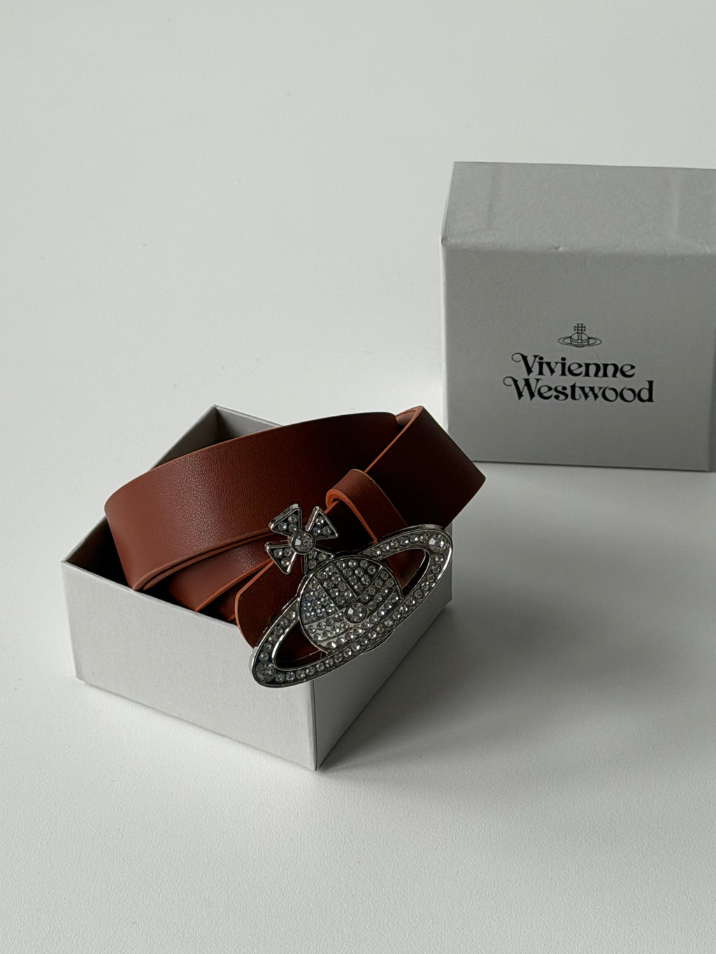 VW Medium Bas Relief Belt - Chocolate Brown