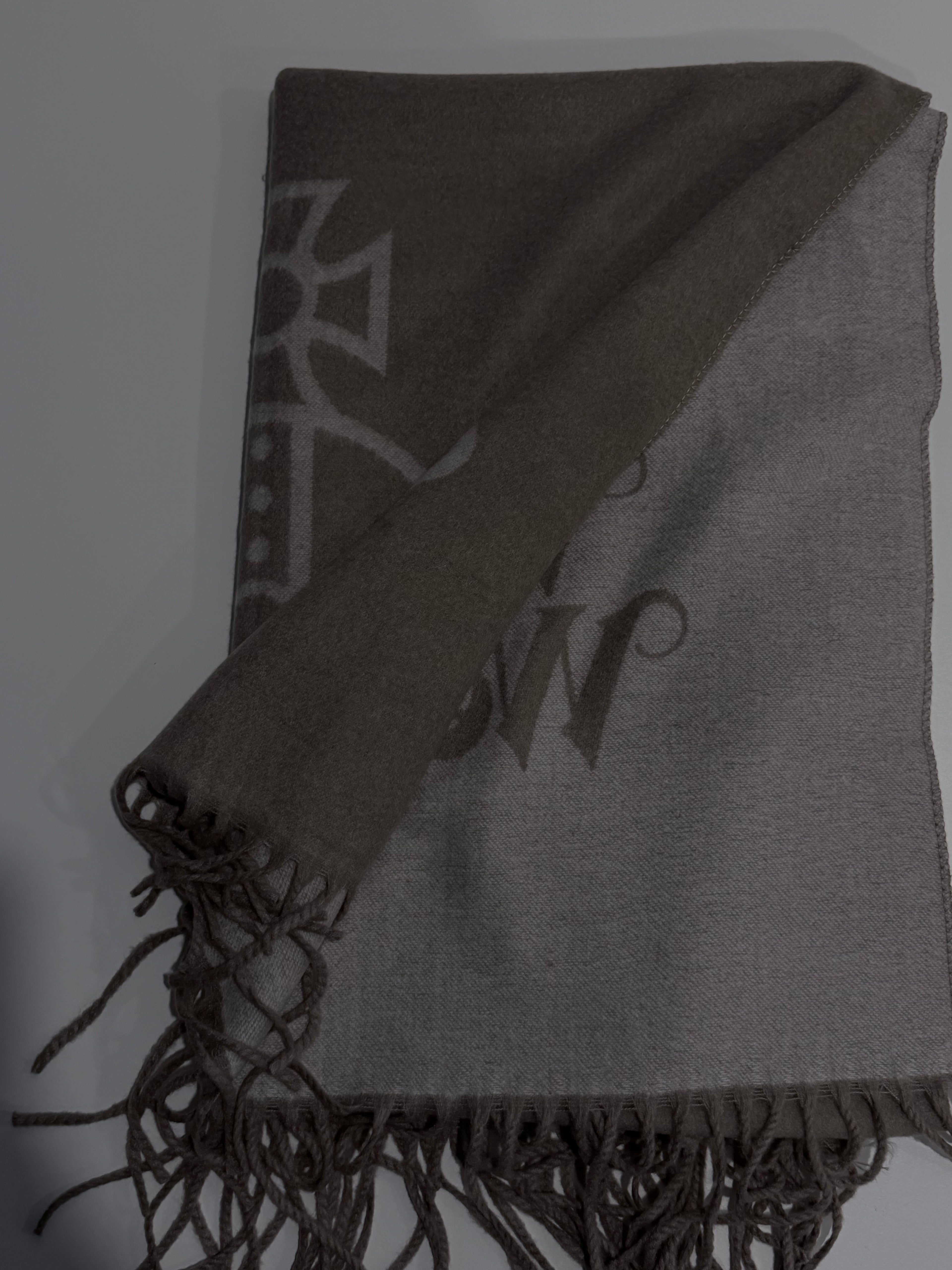 VW Single Orb And Lettering Scarf - Beige