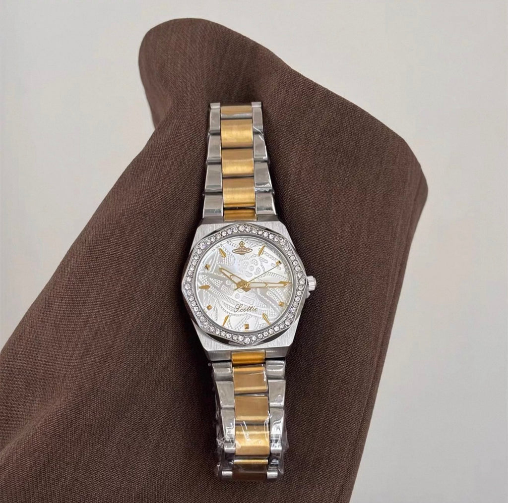 VW Wallace Watch - White/Dual Link