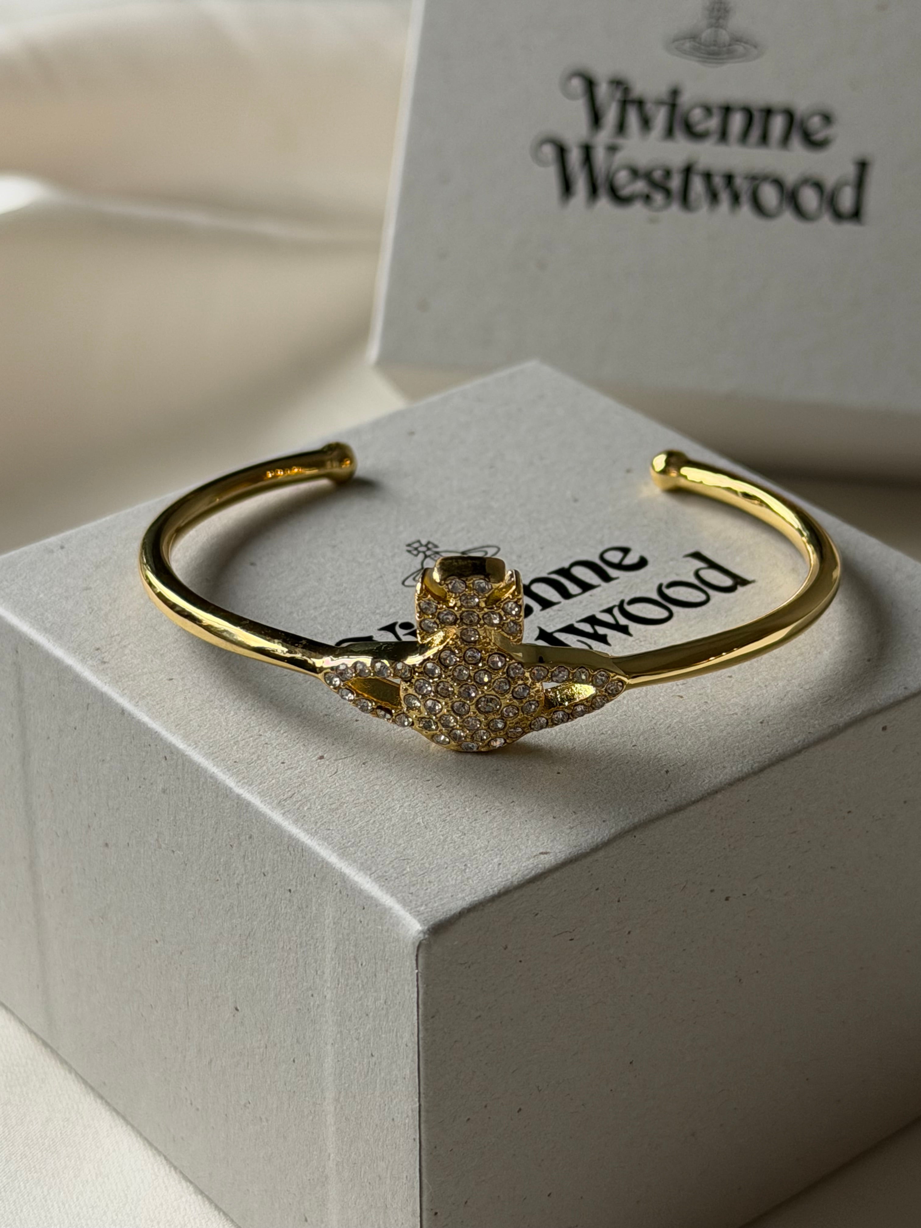 VW Mini Bas Relief Open Cuff Bracelet - Gold