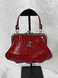 VW Granny Frame Purse - Glossy Red