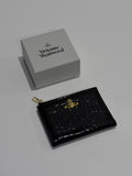VW Slim Flap Purse - Black