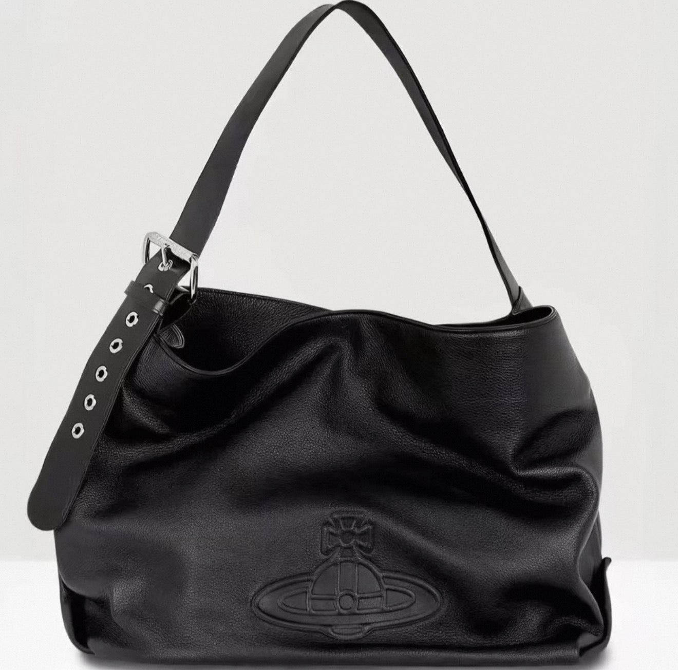 VW Maxime Large Shoulder Bag - Leather Black