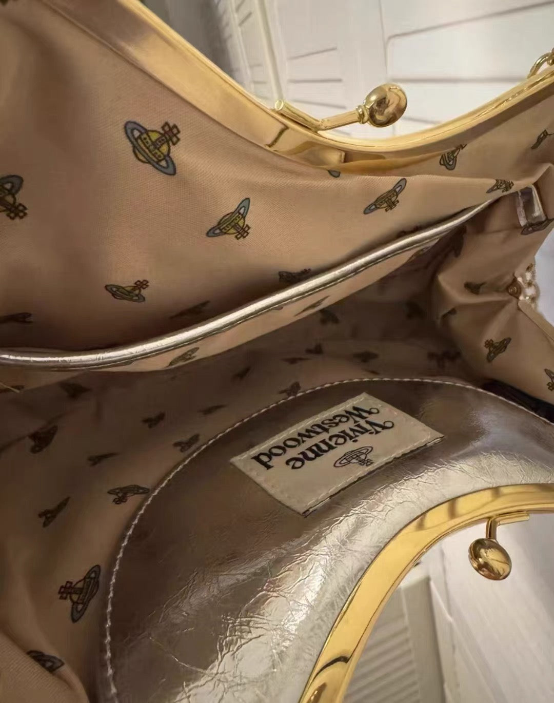 Sac à main à fermoir VW Charm - Argenté
