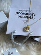 Vivienne Westwood Gold 3D Crown Necklace