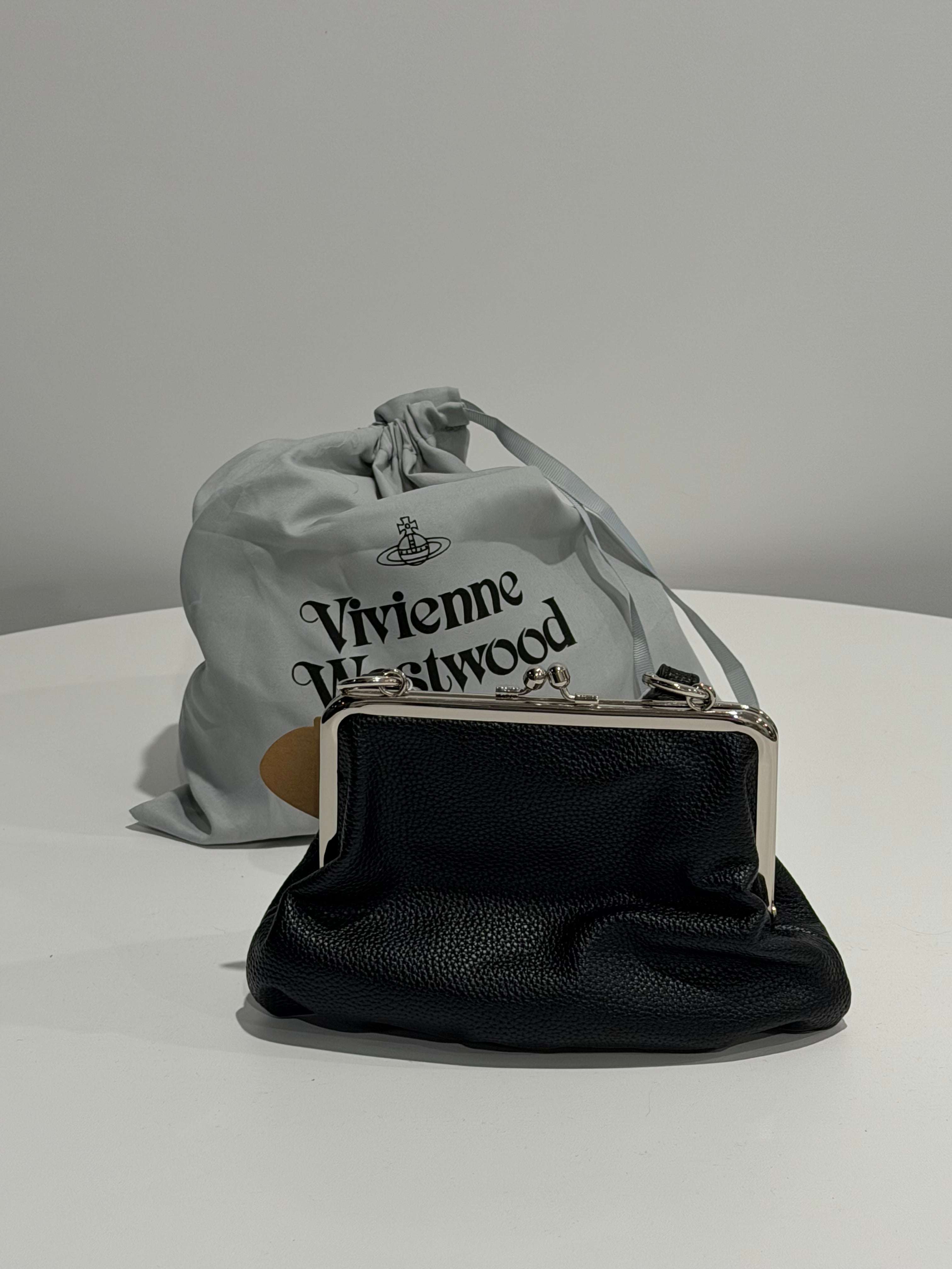VW Granny Frame Purse - Matte Black