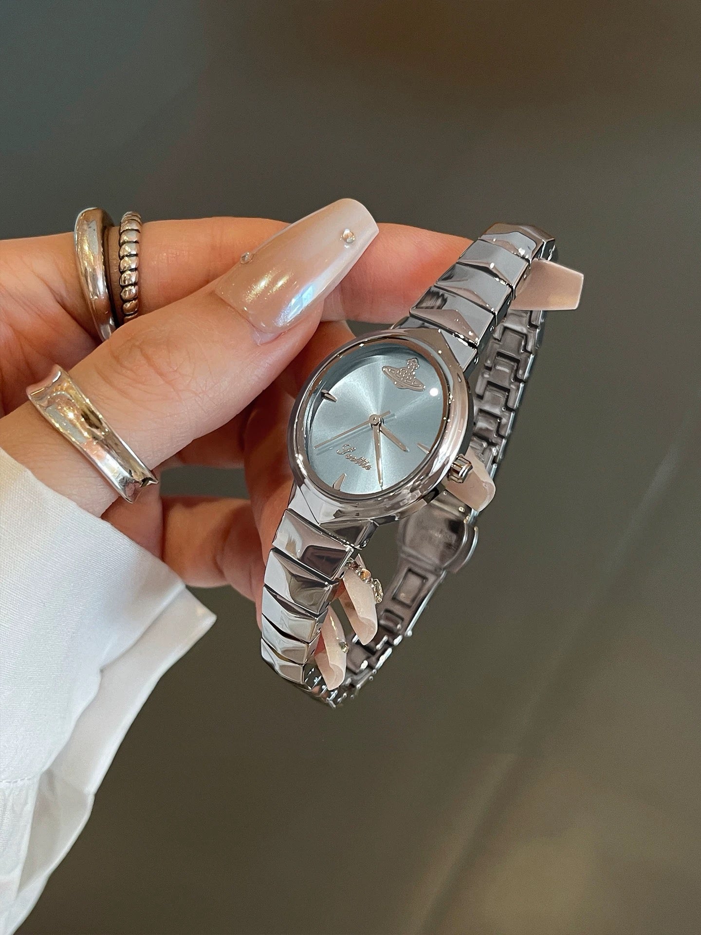 VW Armour Watch - Blue/Silver Link