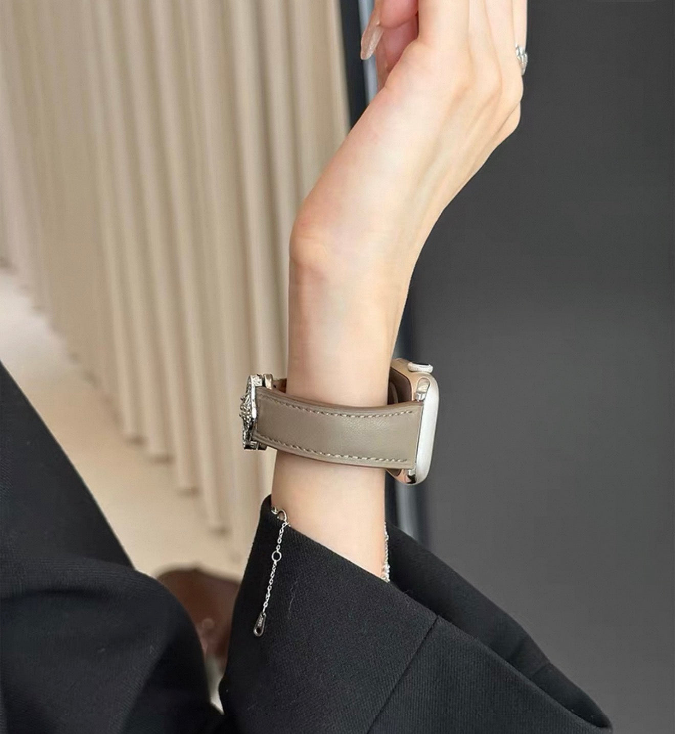 VW Bas Relief Watch Strap - Stone
