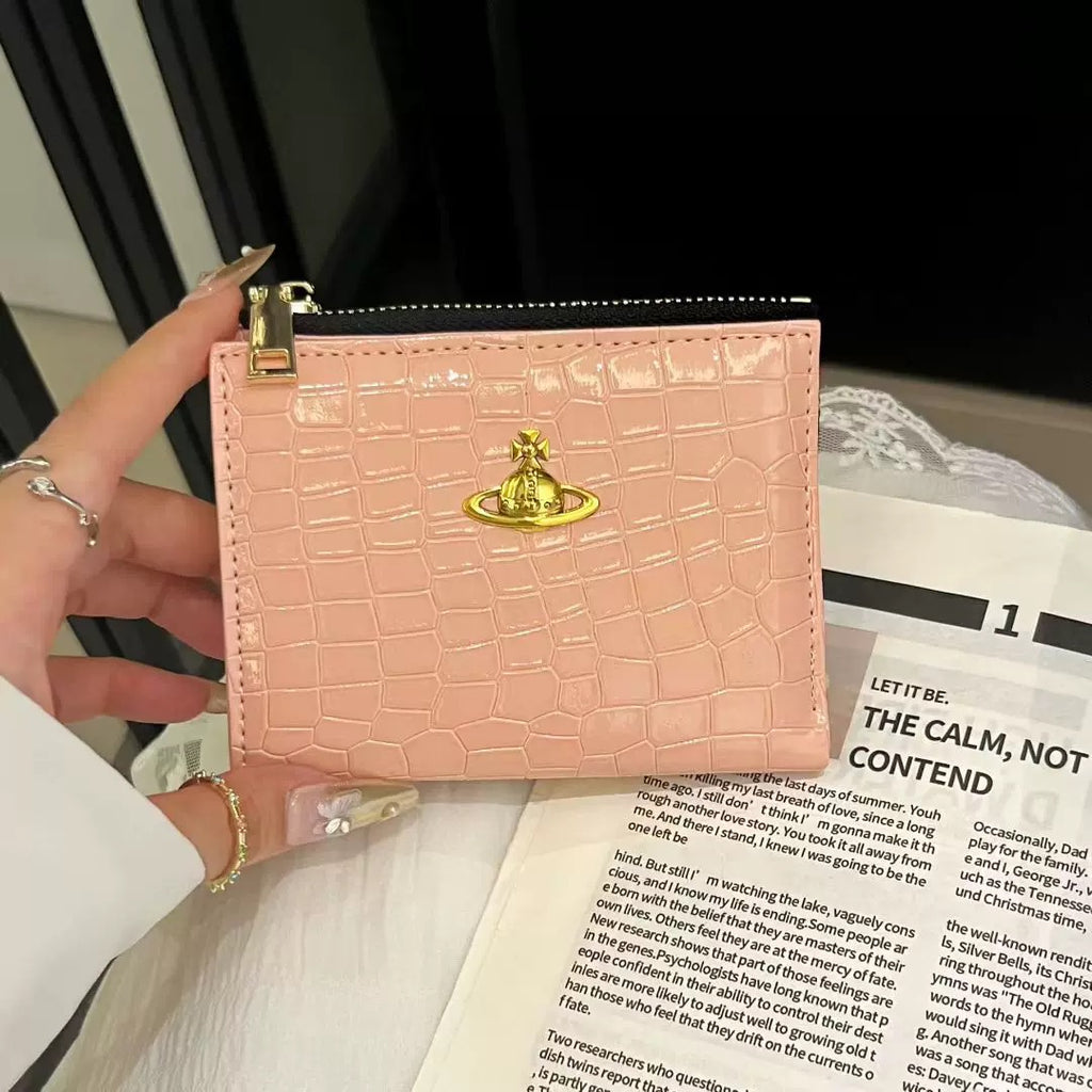 VW Slim Flap Purse - Peach