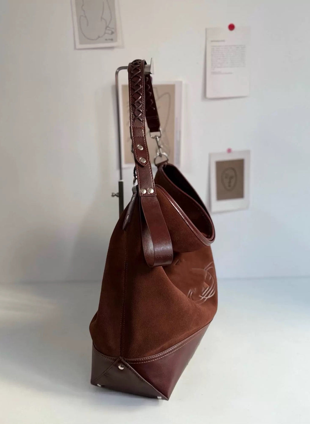 VW Maxime Large Shoulder Bag - Brown