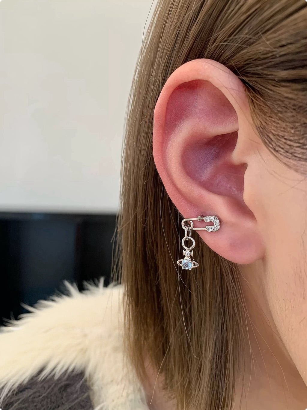 VW Mini Lucrece Earring - Blue