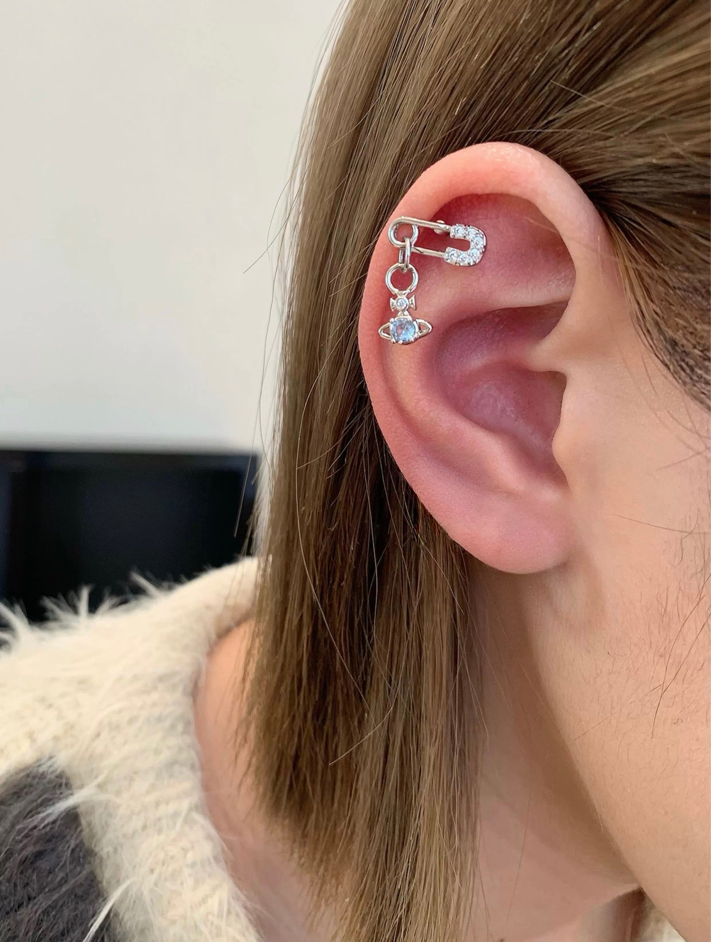 VW Mini Lucrece Earring - Blue