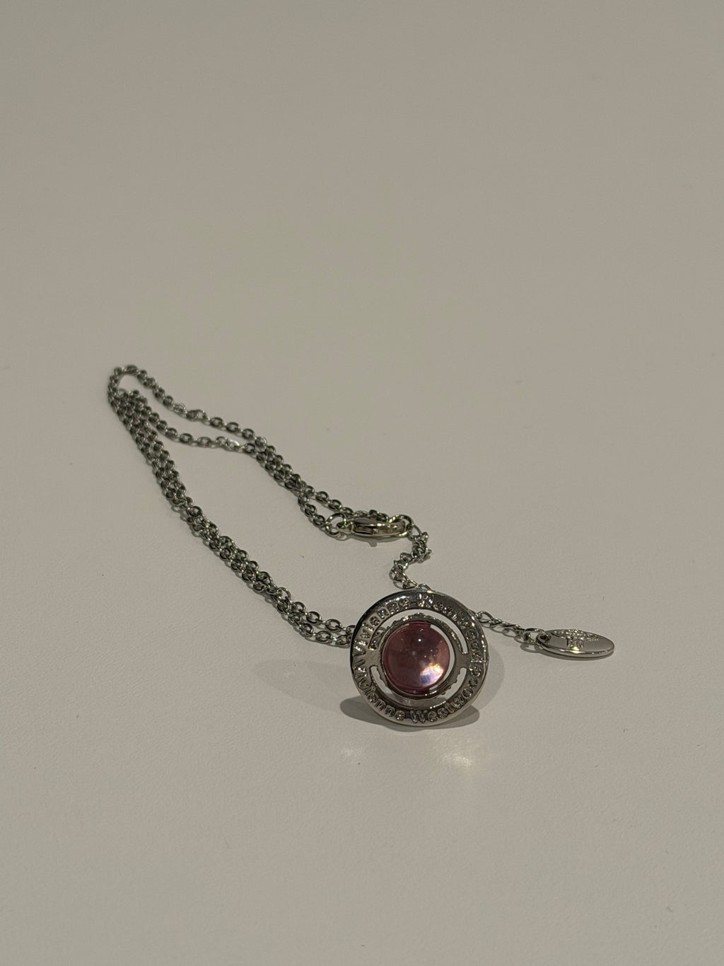 VW Orb Pendant Necklace - Pink