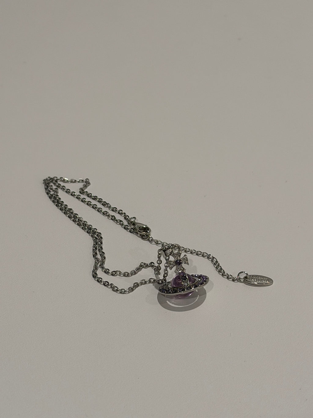 VW Orb Pendant Necklace - Lavender