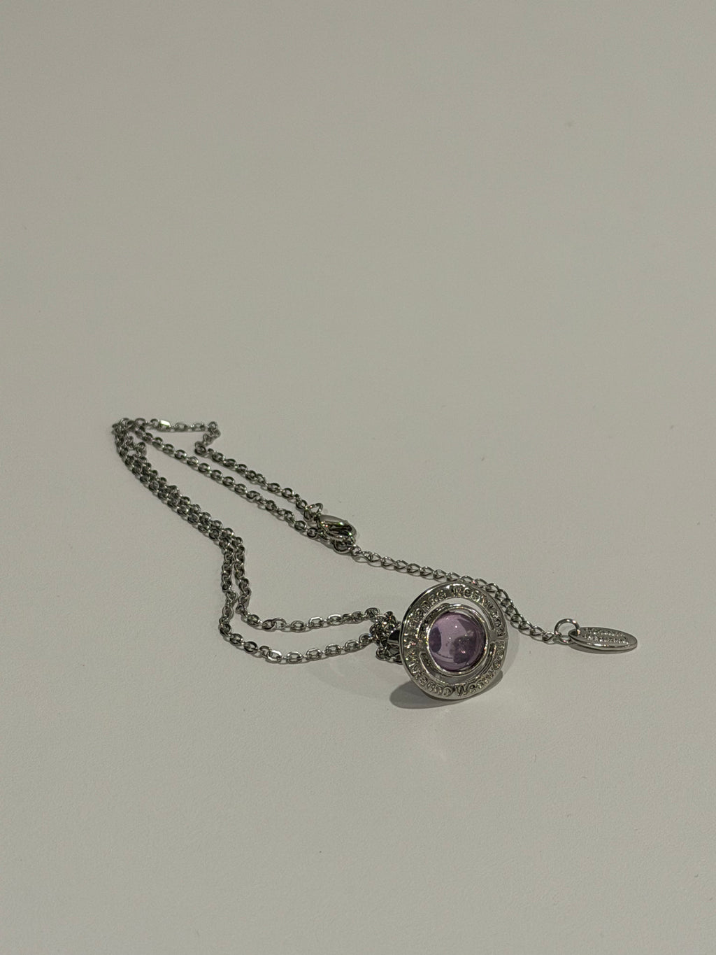 VW Orb Pendant Necklace - Lavender