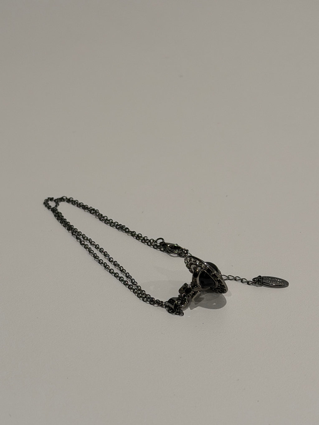 VW Orb Pendant Necklace - Black