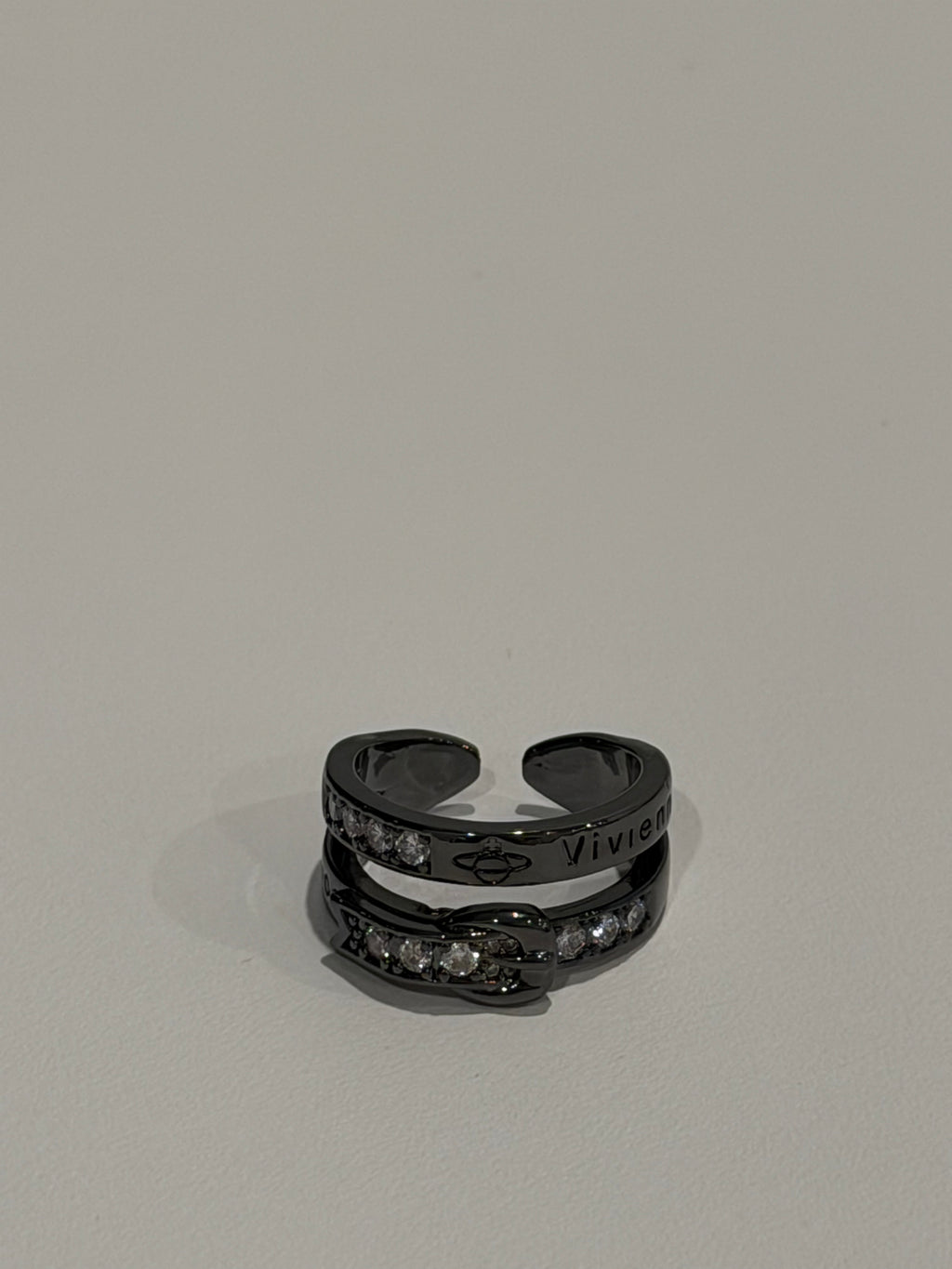 VW Buckle Double Ring - Dark Gray