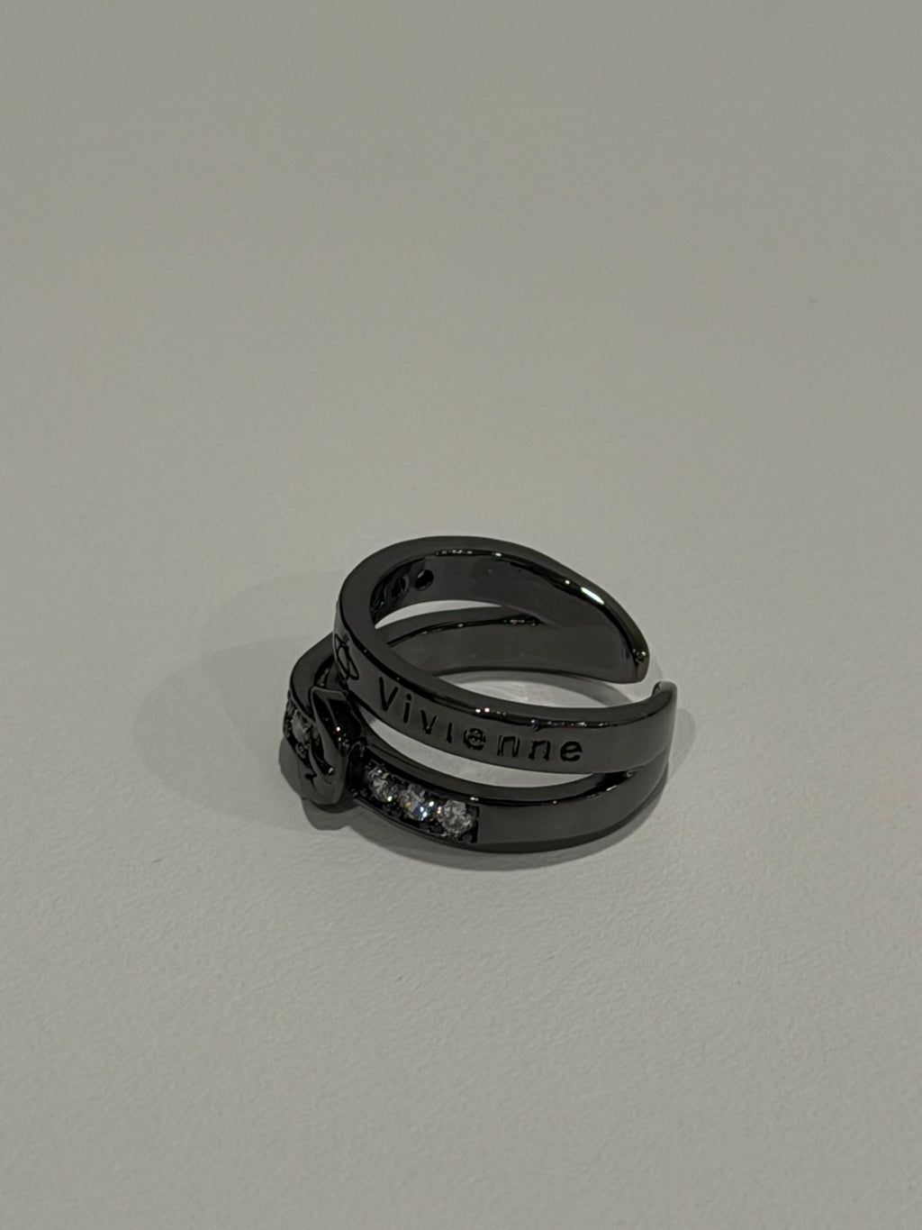 VW Buckle Double Ring - Dark Gray