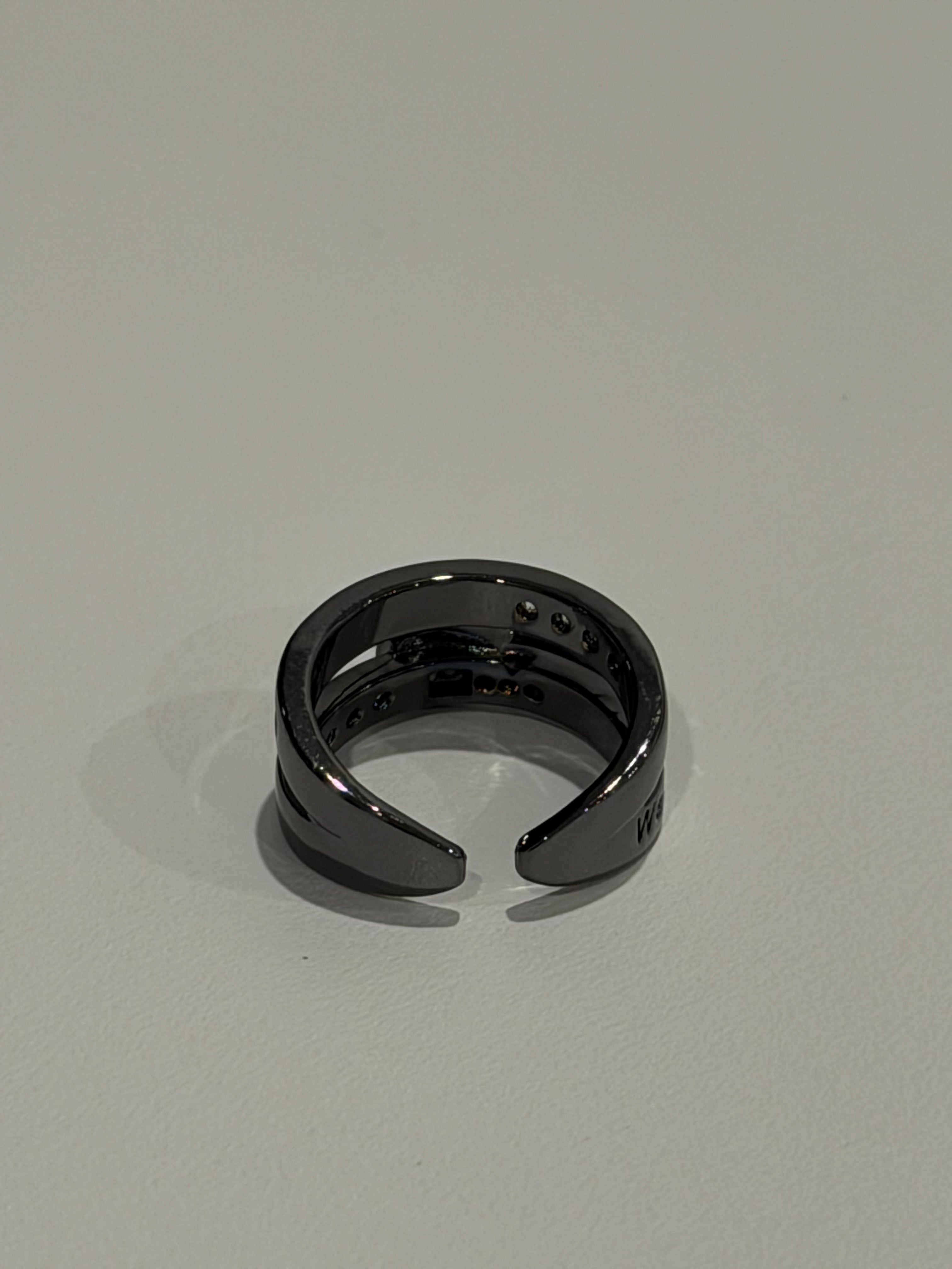 VW Buckle Double Ring - Dark Gray