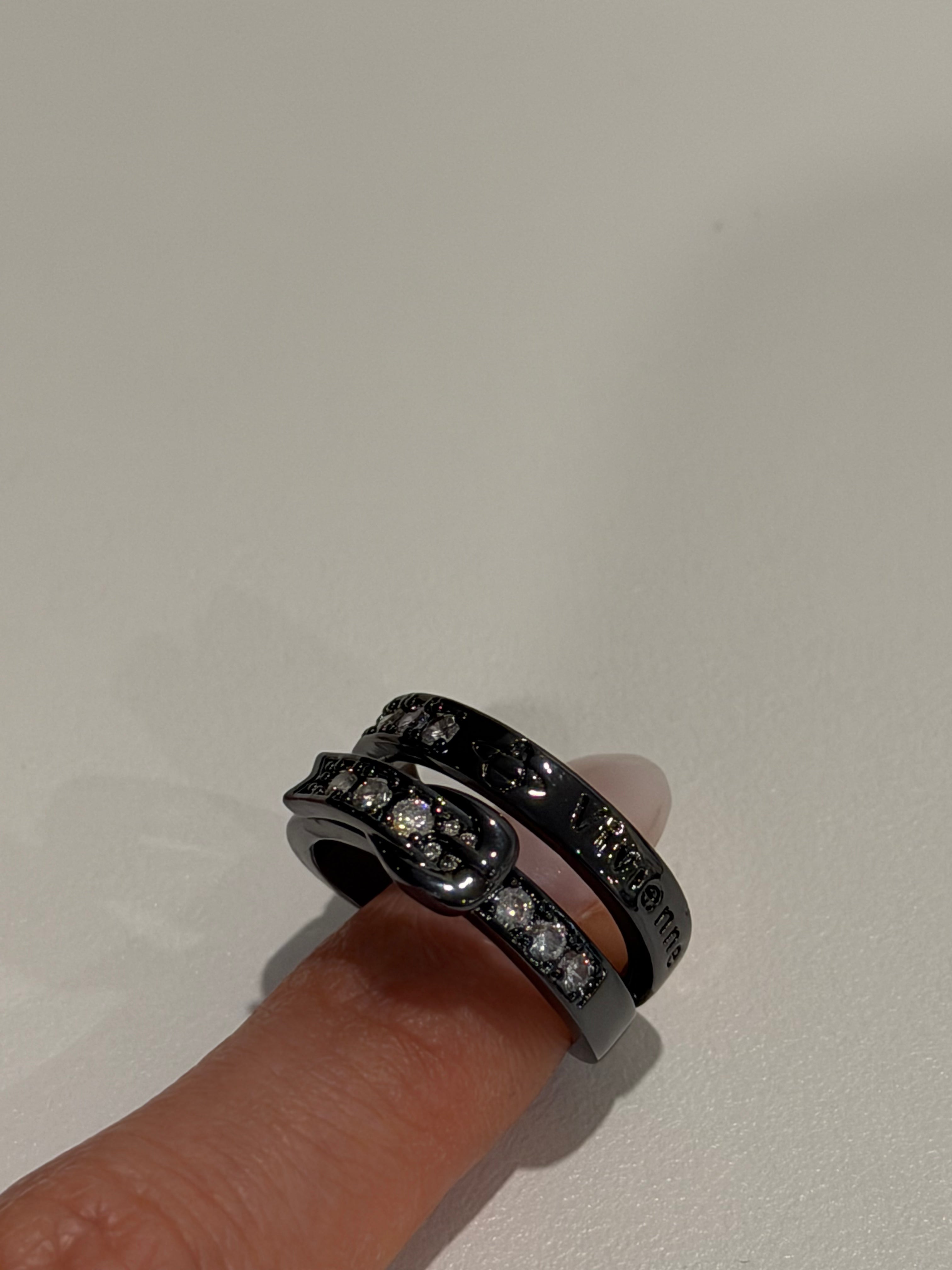 VW Buckle Double Ring - Dark Gray