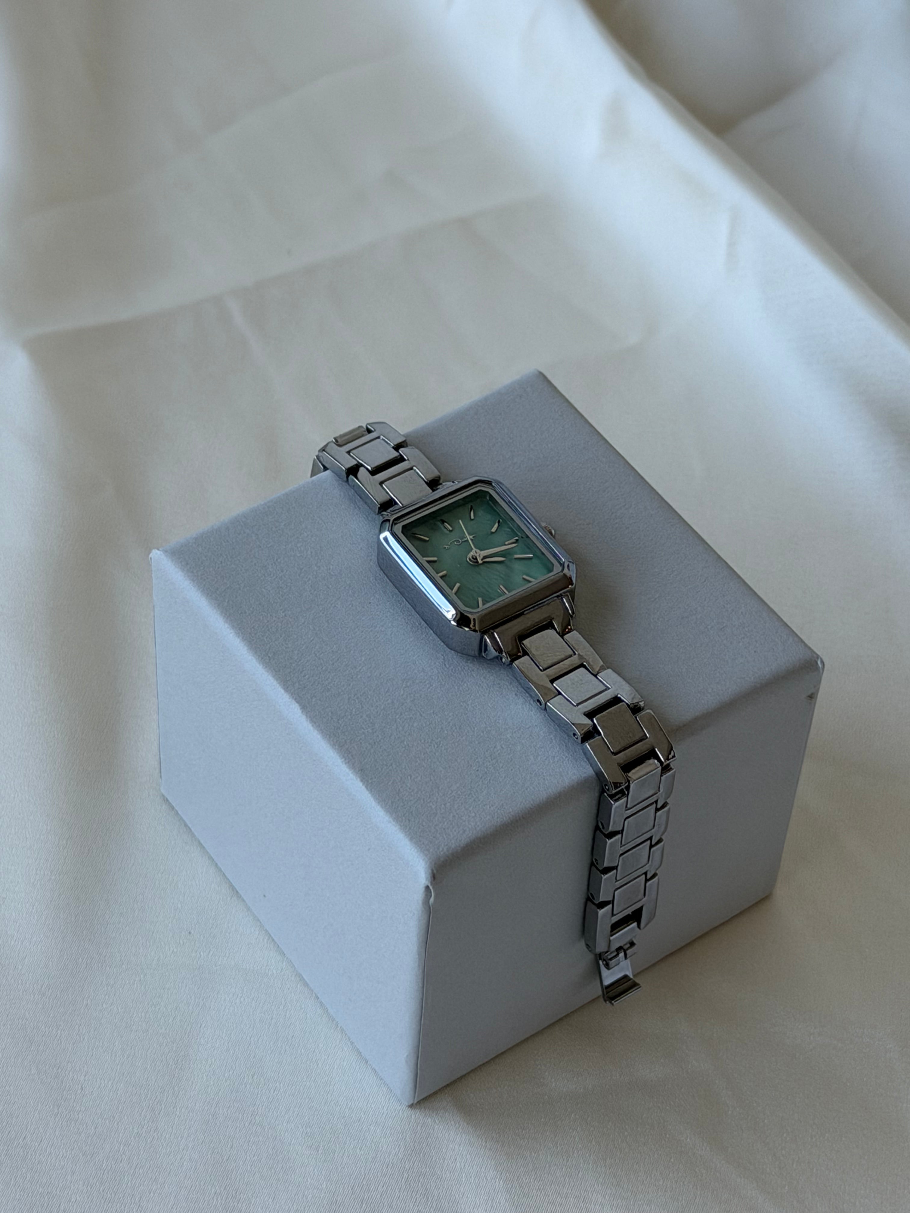 Celeste Mini Square Watch - Green