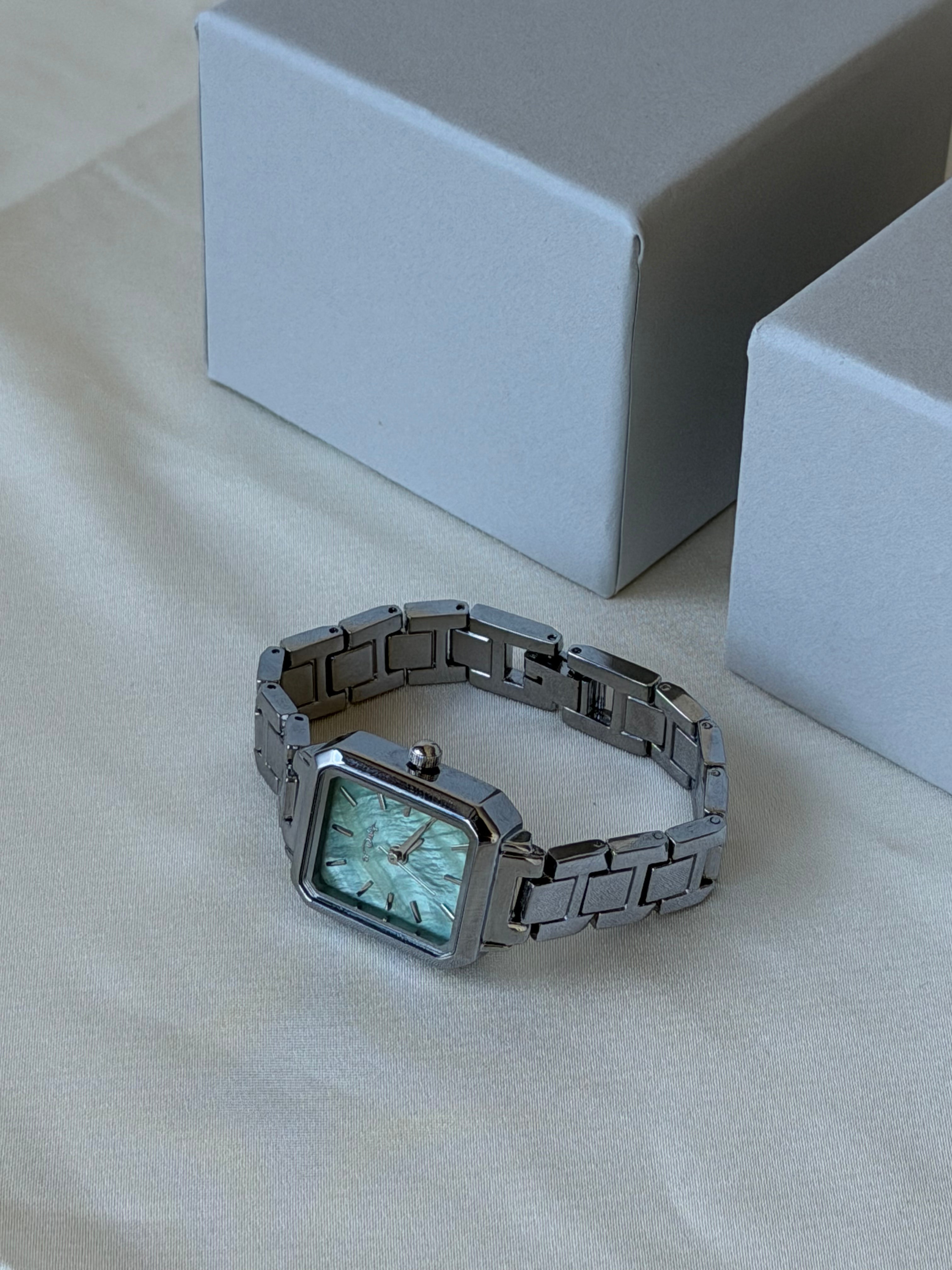 Celeste Mini Square Watch - Green