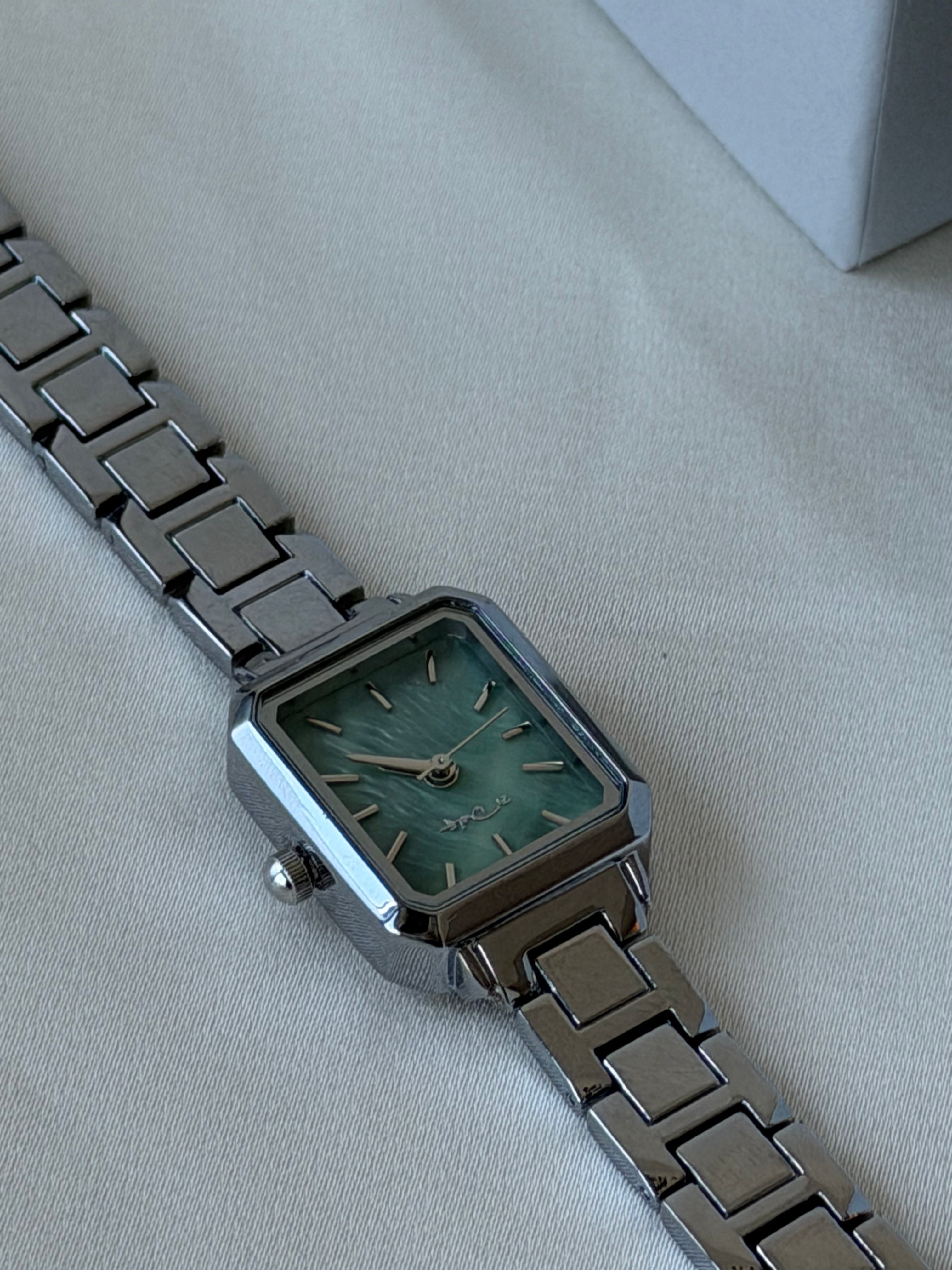 Celeste Mini Square Watch - Green