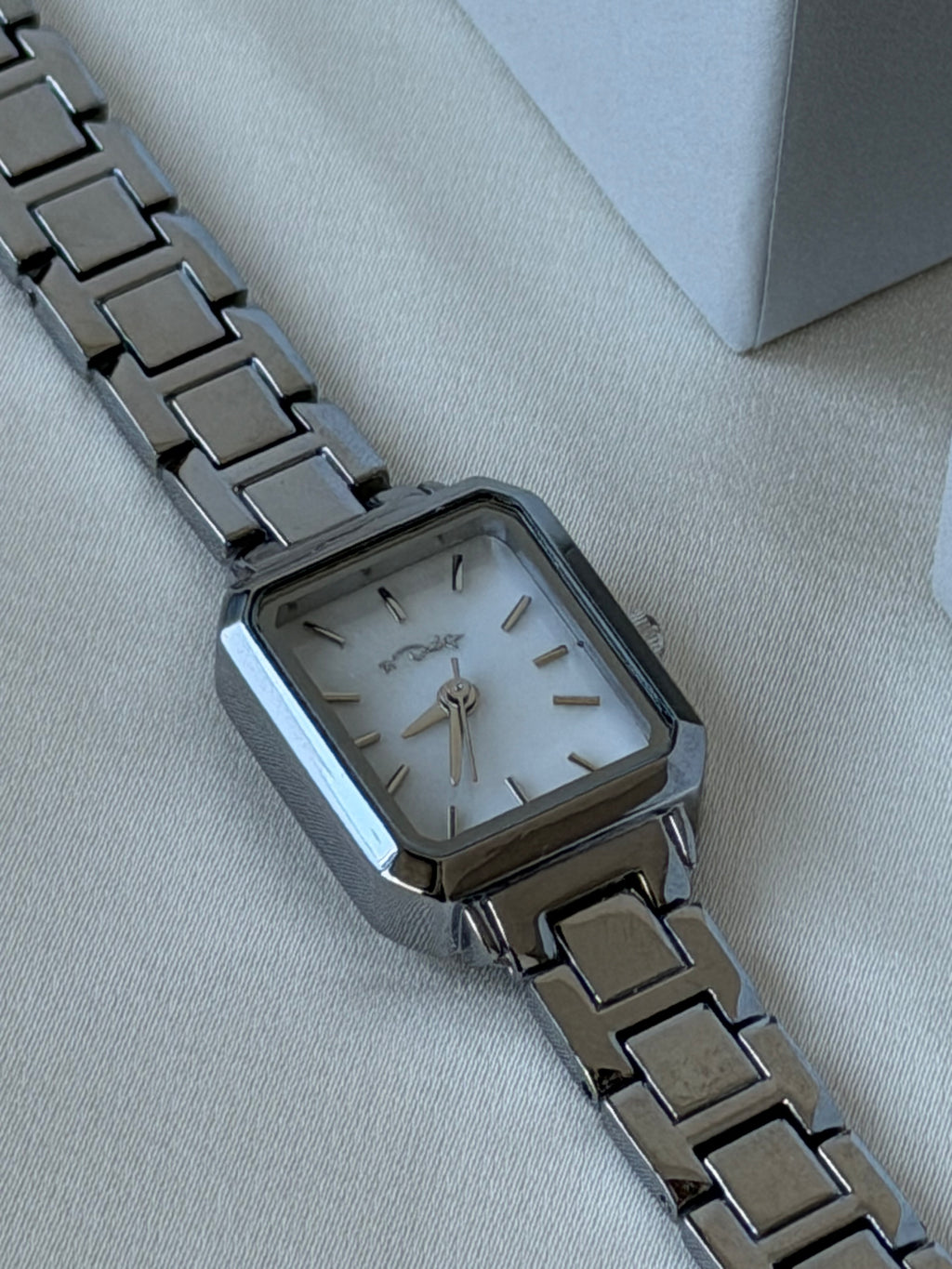 Celeste Mini Square Watch - White
