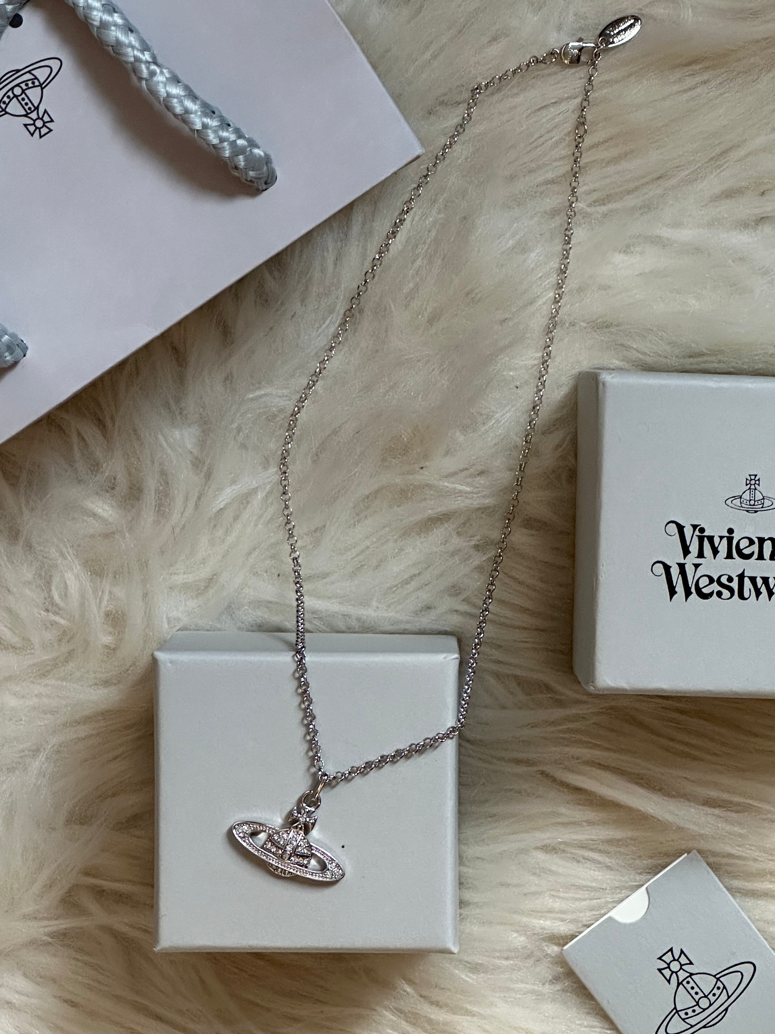 VW Mayfair Bas Relief Pendant Necklace - Silver