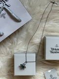 VW Orb Pendant Necklace - Blue