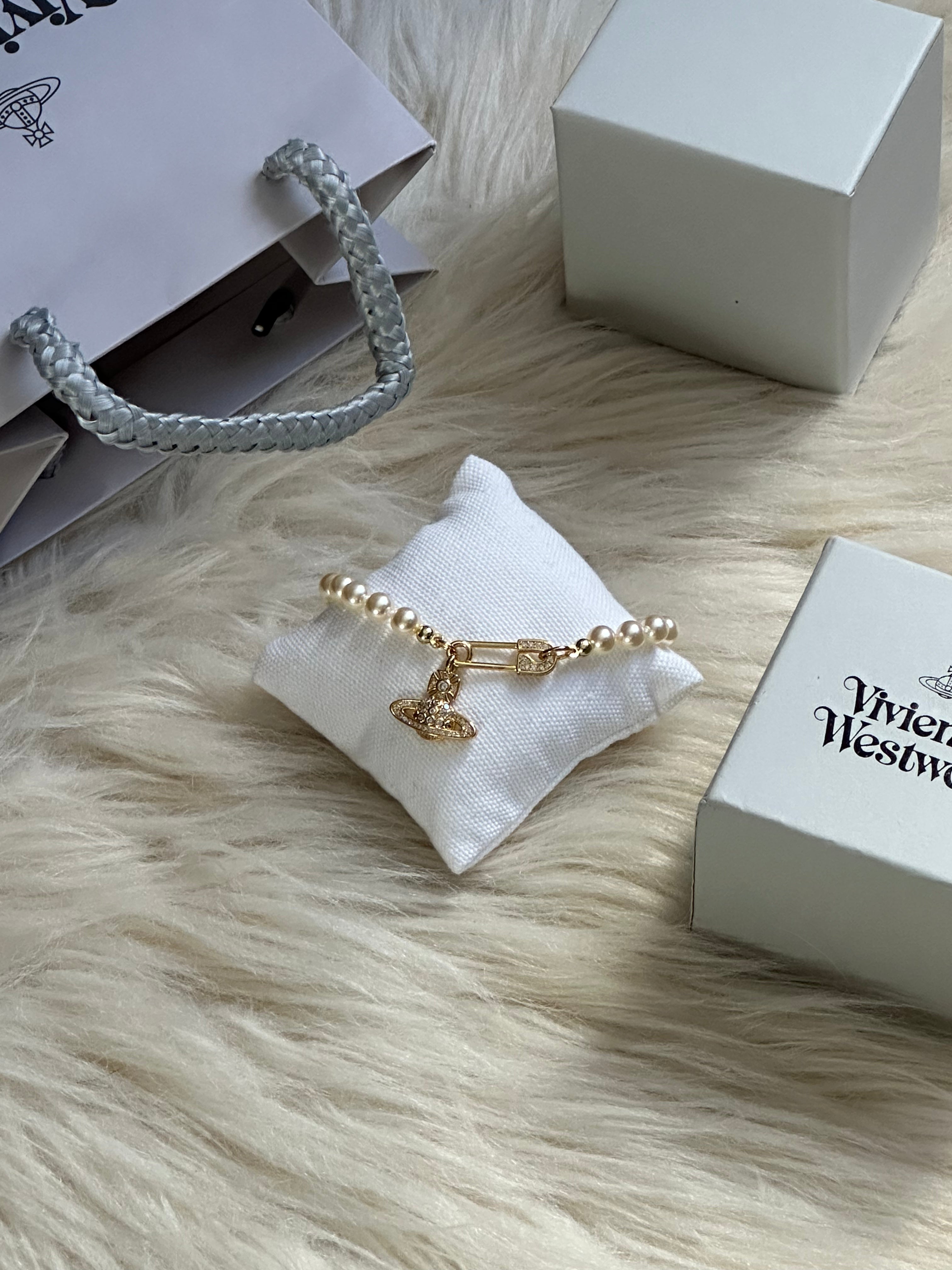 VW Lucrece Pearl Bracelet - Gold