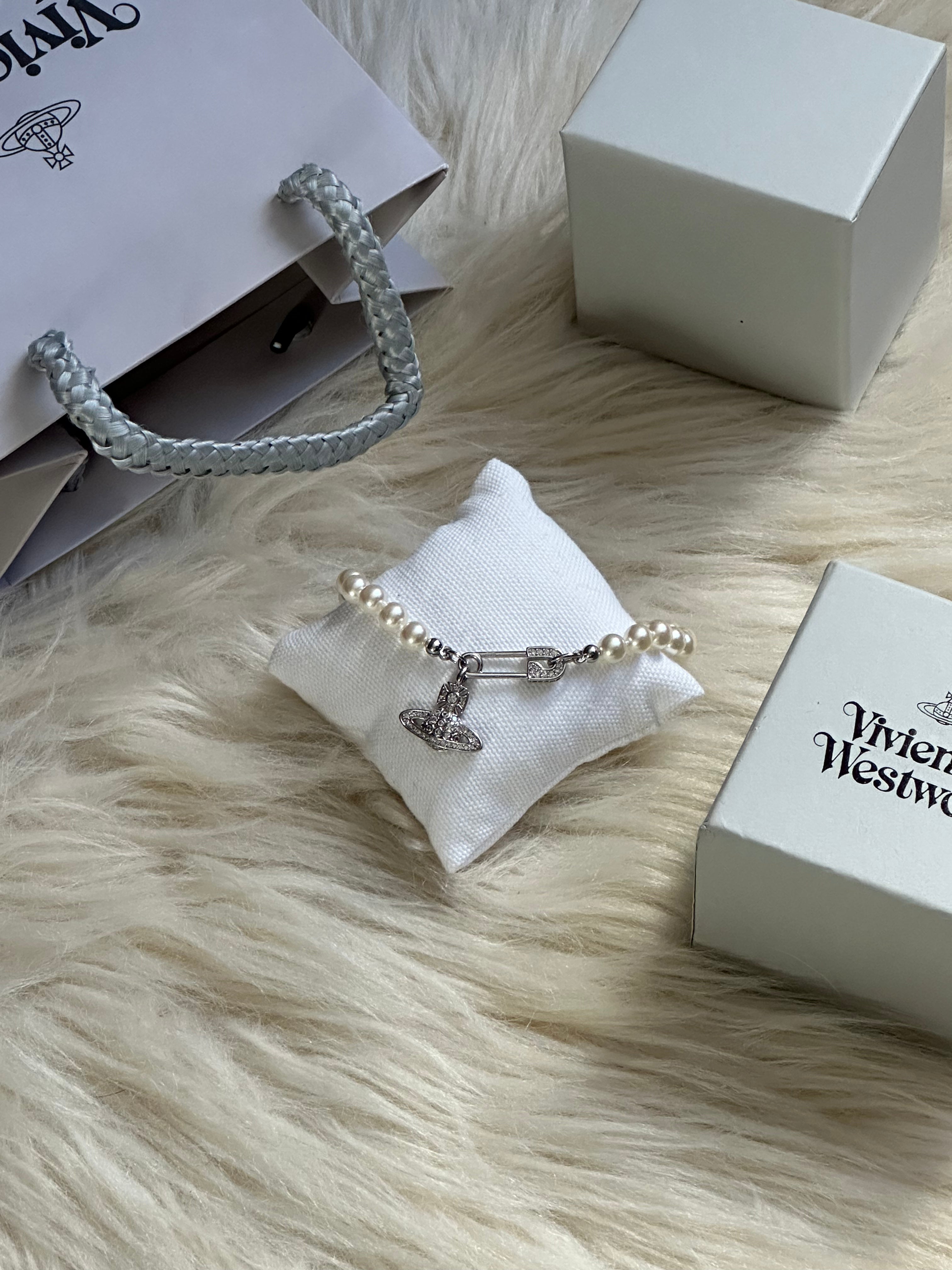 VW Lucrece Pearl Bracelet - Silver