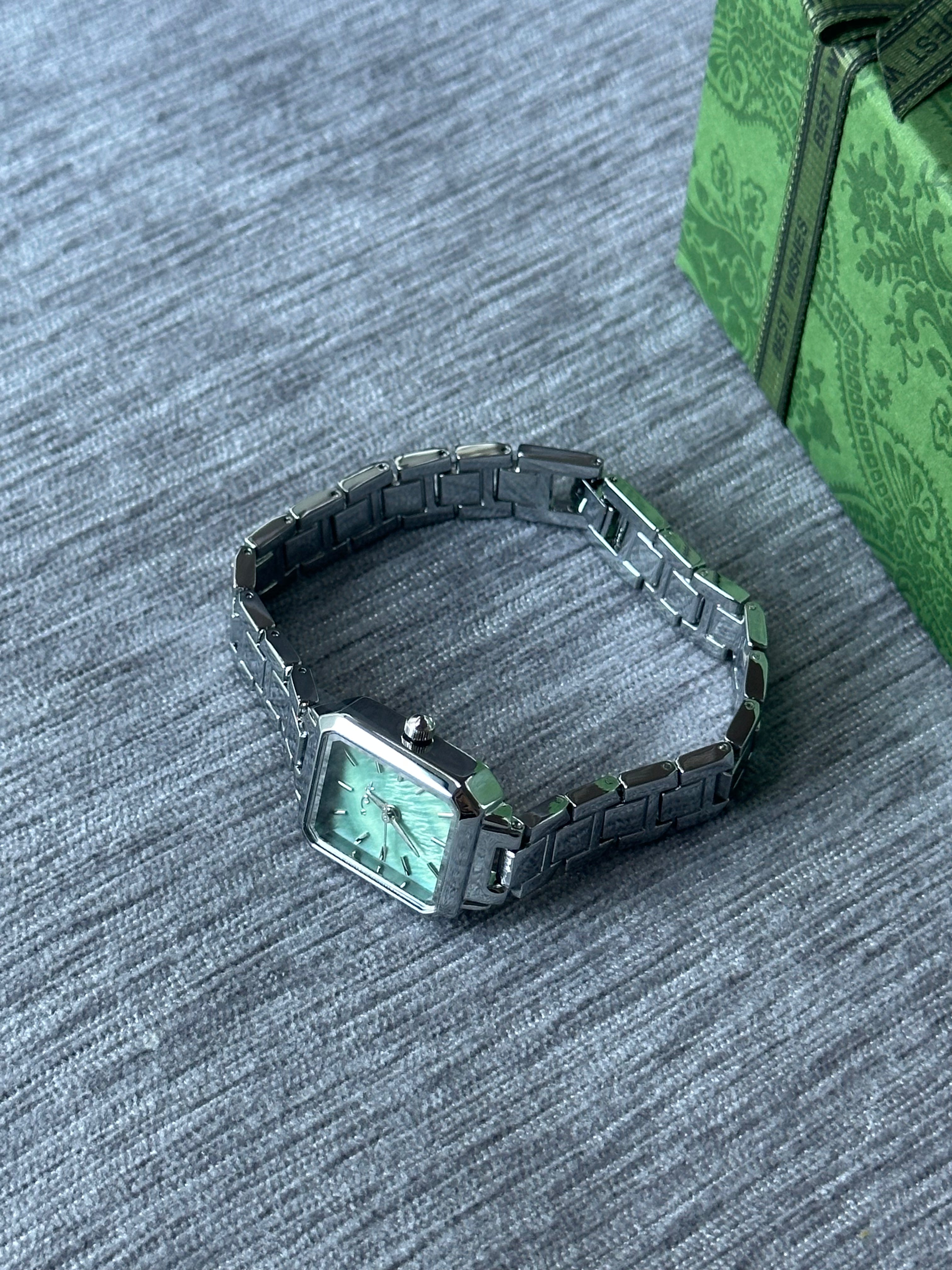 Celeste Mini Square Watch - Green