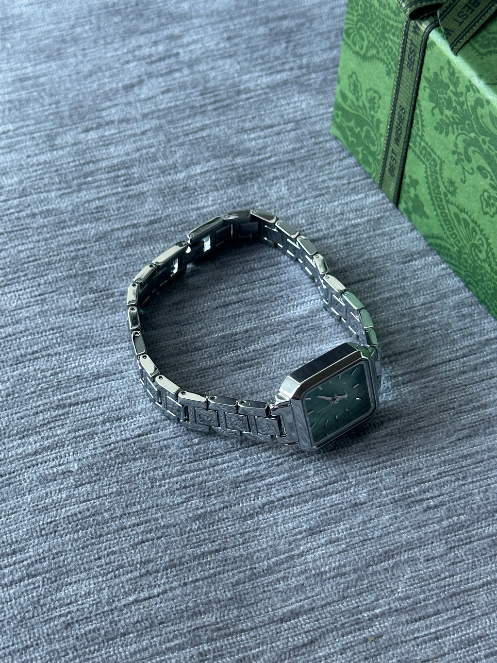 Celeste Mini Square Watch - Green