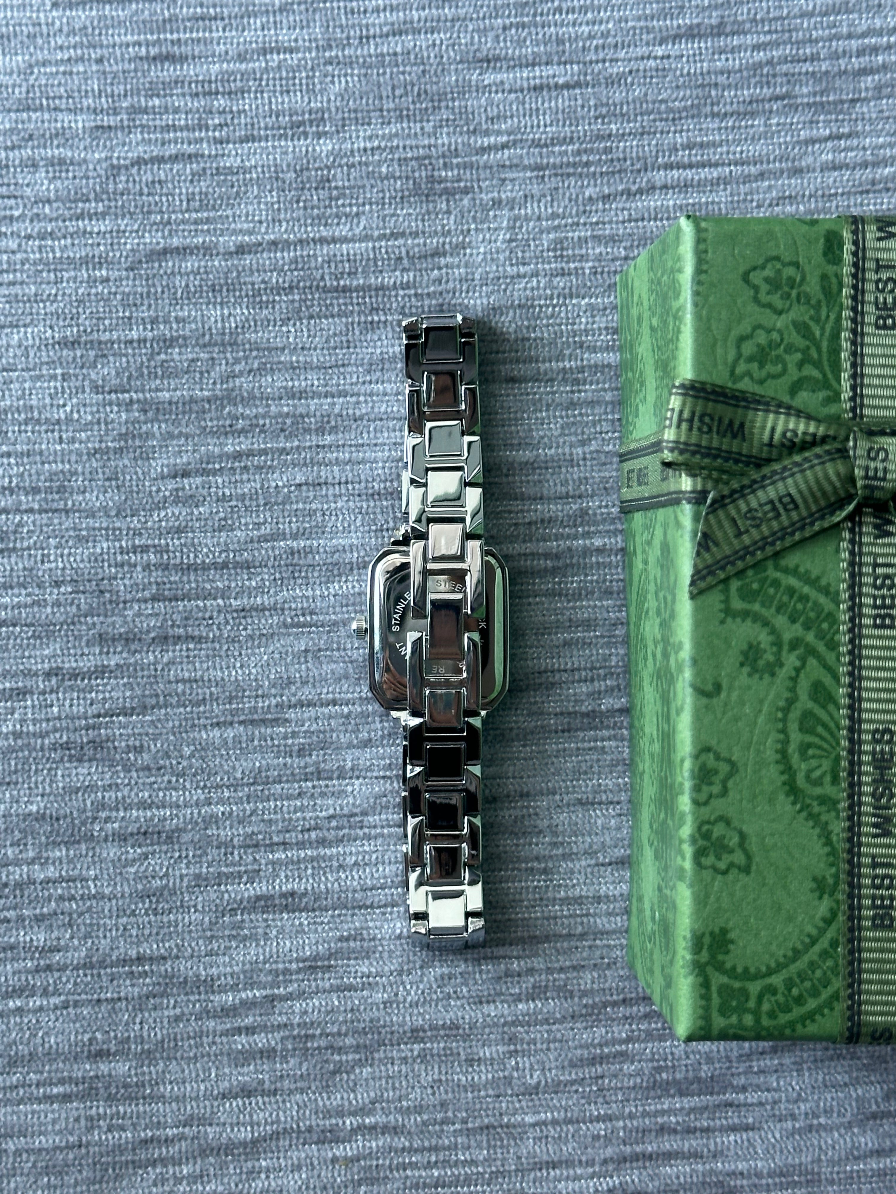 Celeste Mini Square Watch - Green