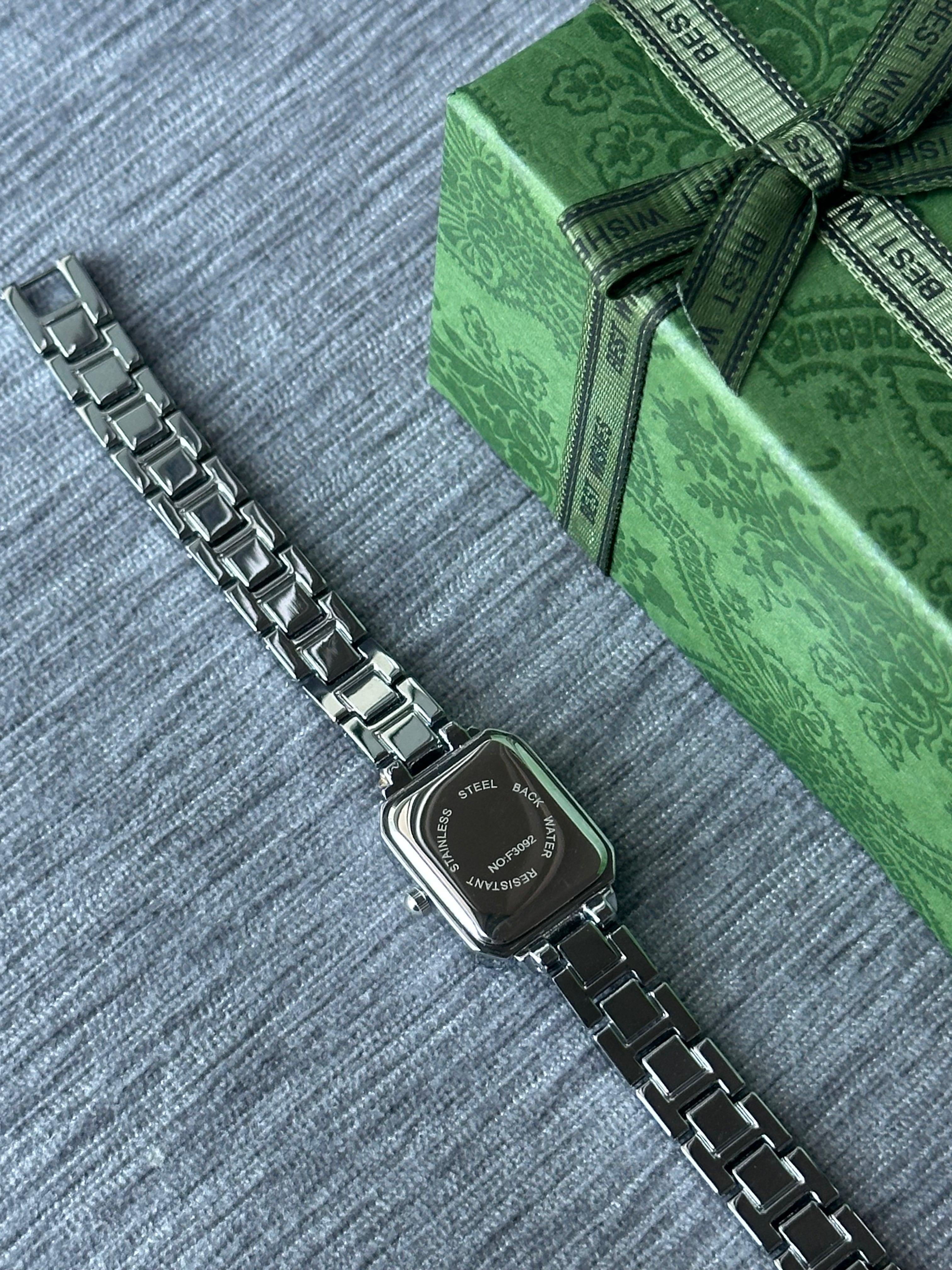 Celeste Mini Square Watch - Green