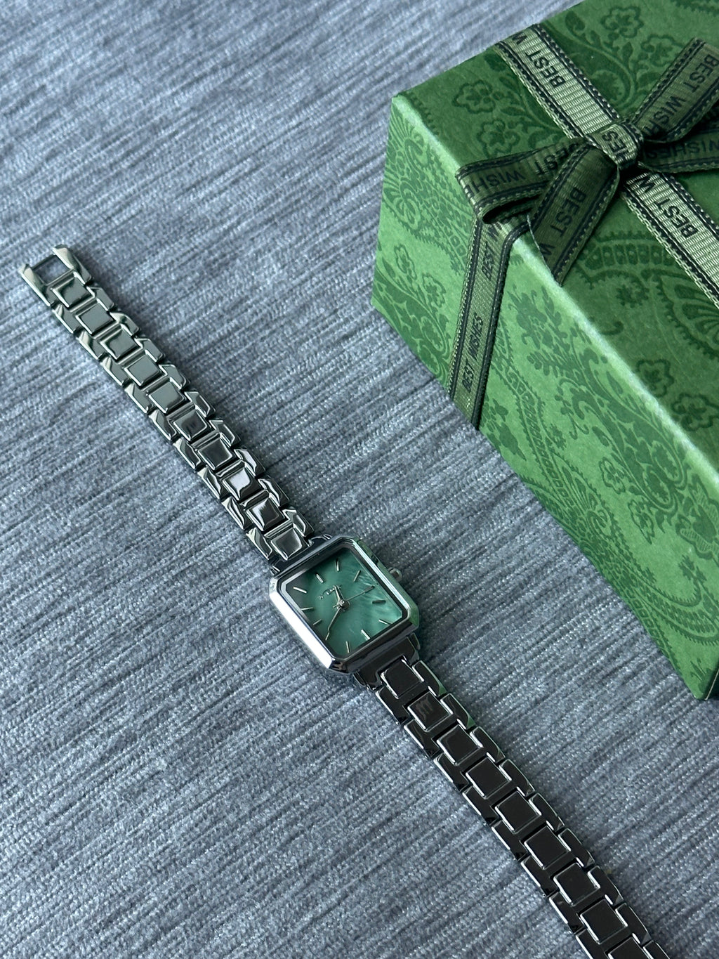 Celeste Mini Square Watch - Green