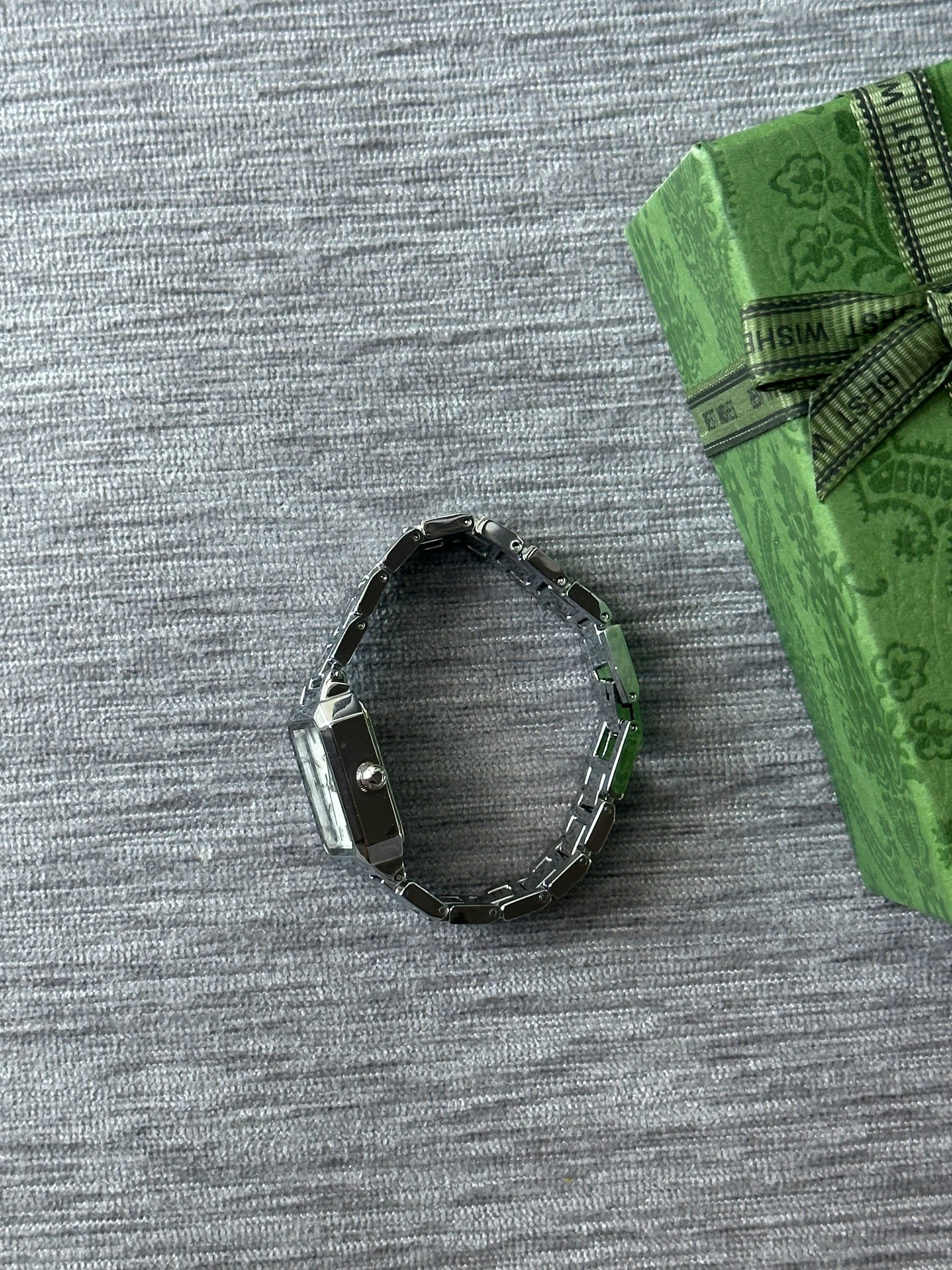 Celeste Mini Square Watch - White