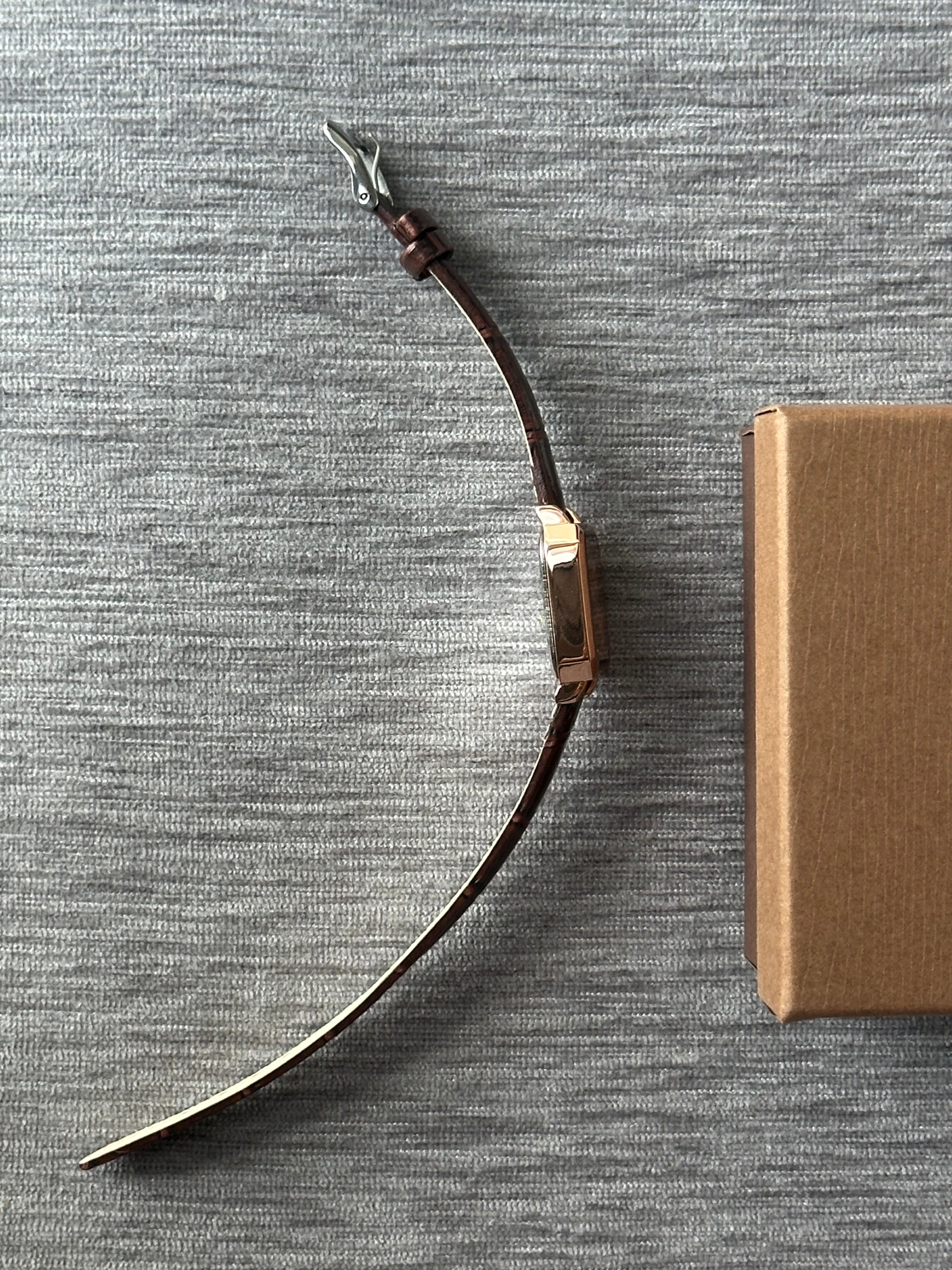 Vintage Roman Square Watch - Brown