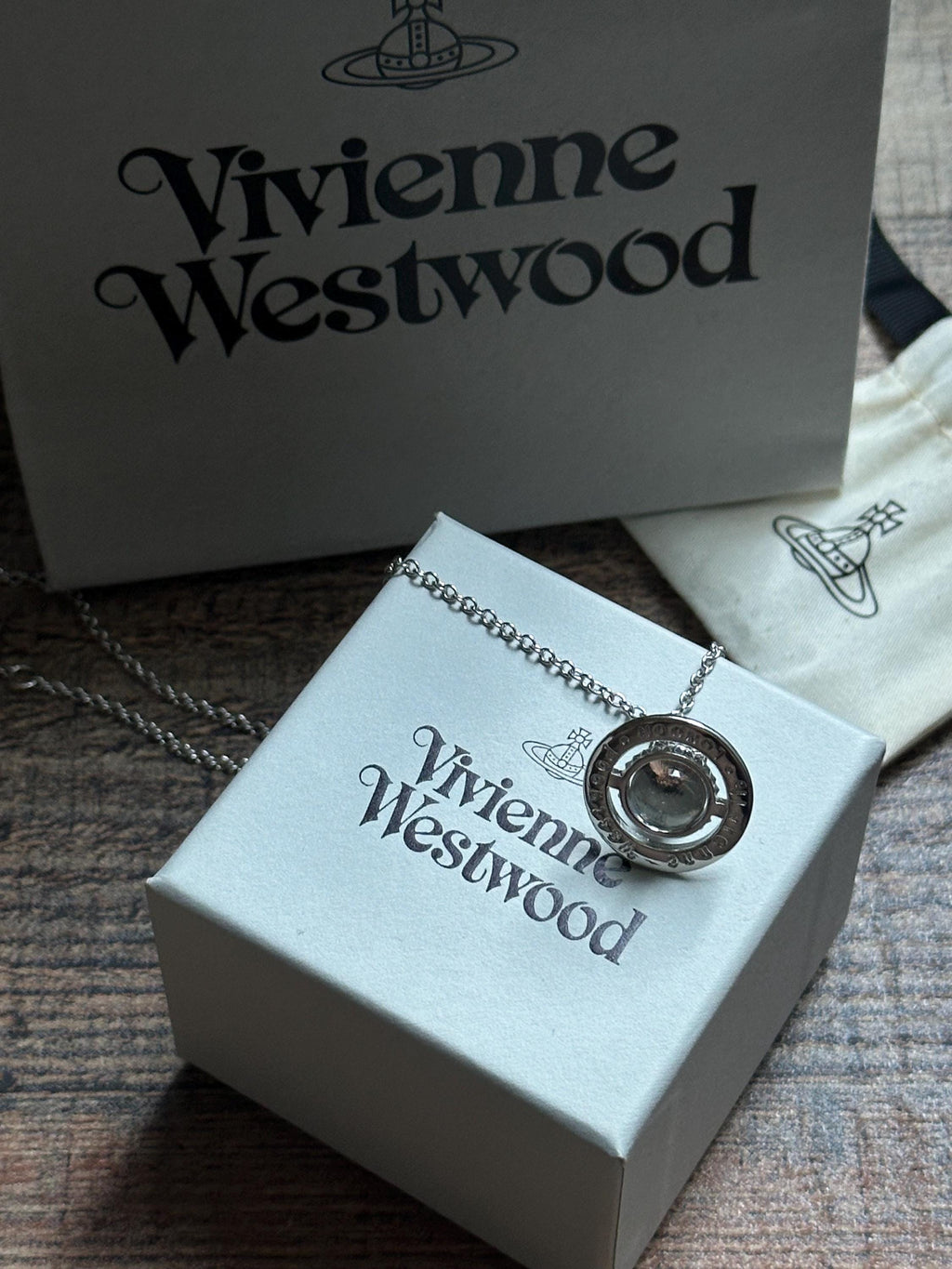 Vivienne Westwood Silver 3D Crown Necklace